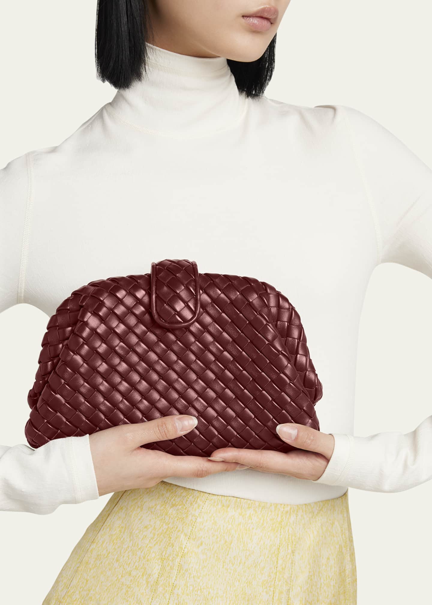 Bottega Veneta Lauren 1980 Mini Clutch Bag with Chain Strap Image 2 of 6