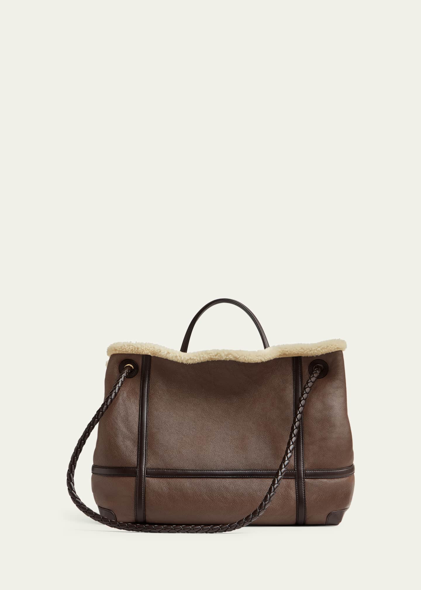 Bottega Veneta Large Andiamo Lamb Fur Tote Bag Bergdorf Goodman