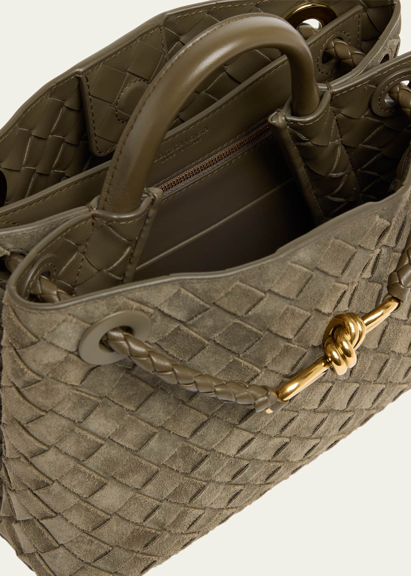 Bottega Veneta Small Andiamo Suede Tote Bag Image 4 of 6