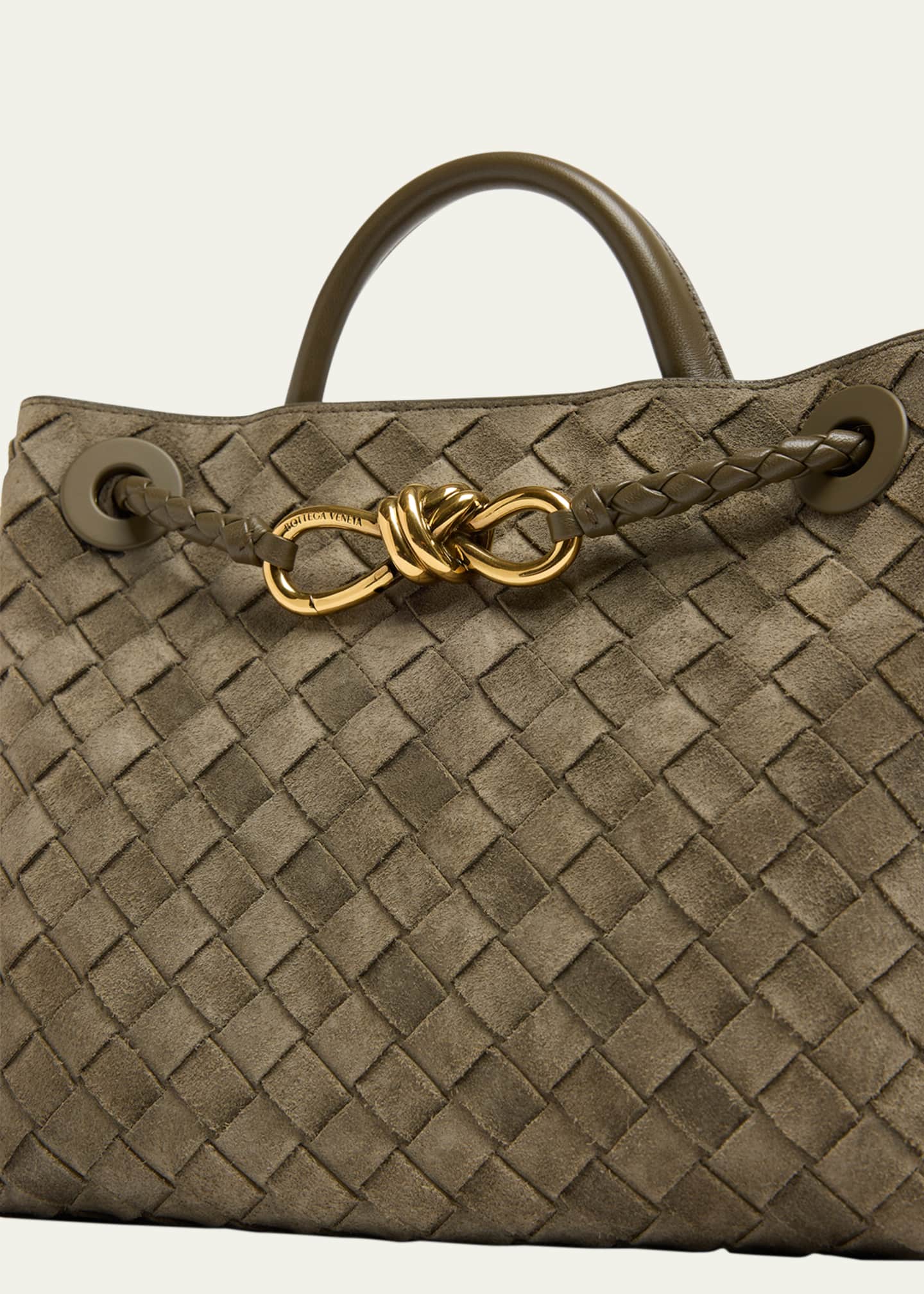 Bottega Veneta Small Andiamo Suede Tote Bag Image 6 of 6