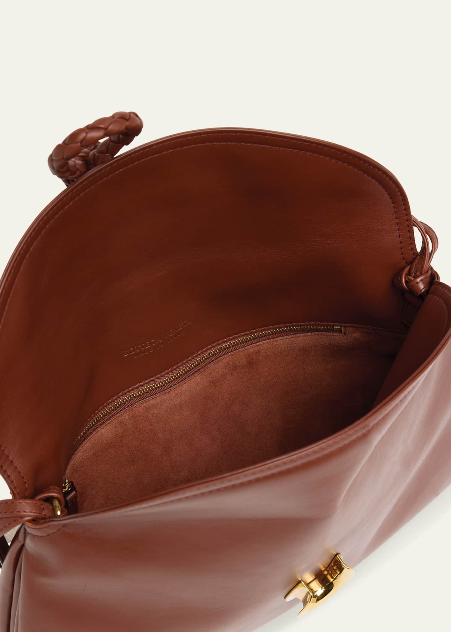 Bottega Veneta Liberta Medium Flap Leather Crossbody Bag Image 4 of 6