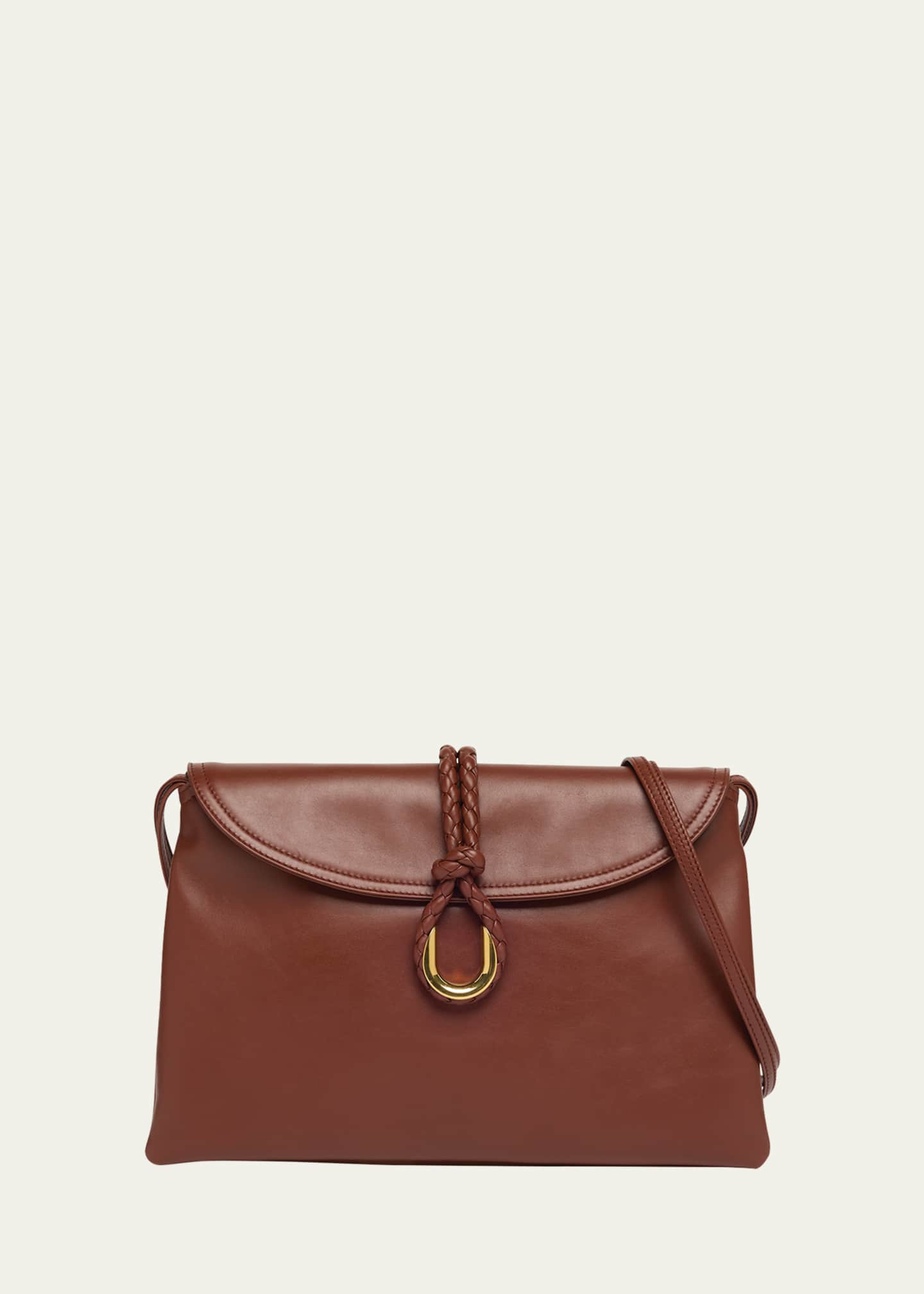 Bottega Veneta Liberta Medium Flap Leather Crossbody Bag Image 1 of 6