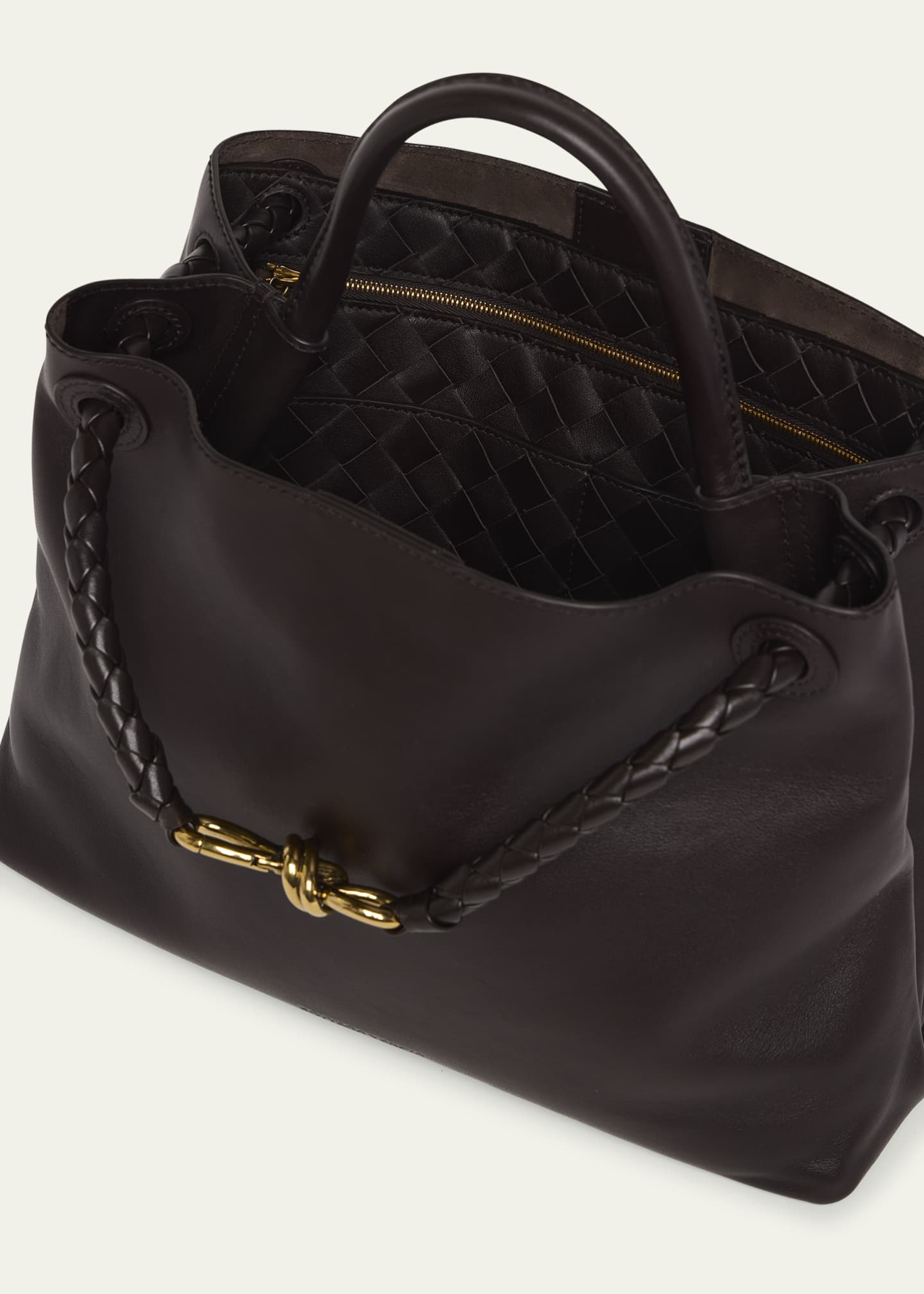 Bottega Veneta Andiamo Medium Leather Tote Bag Image 4 of 6