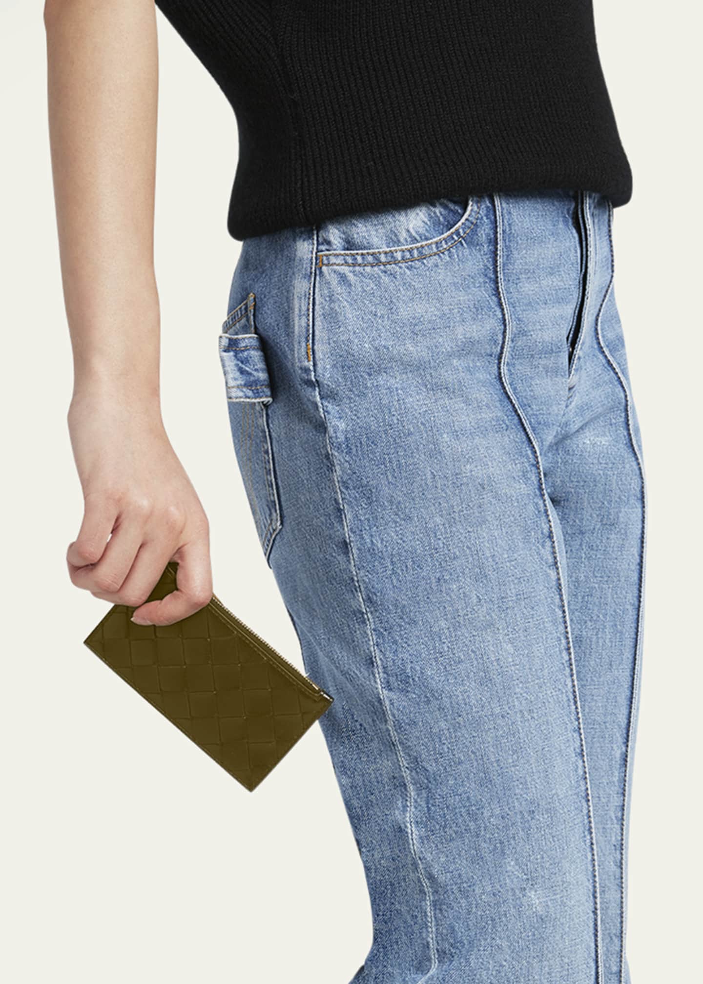 Bottega Veneta Zip Leather Card Case Image 2 of 4