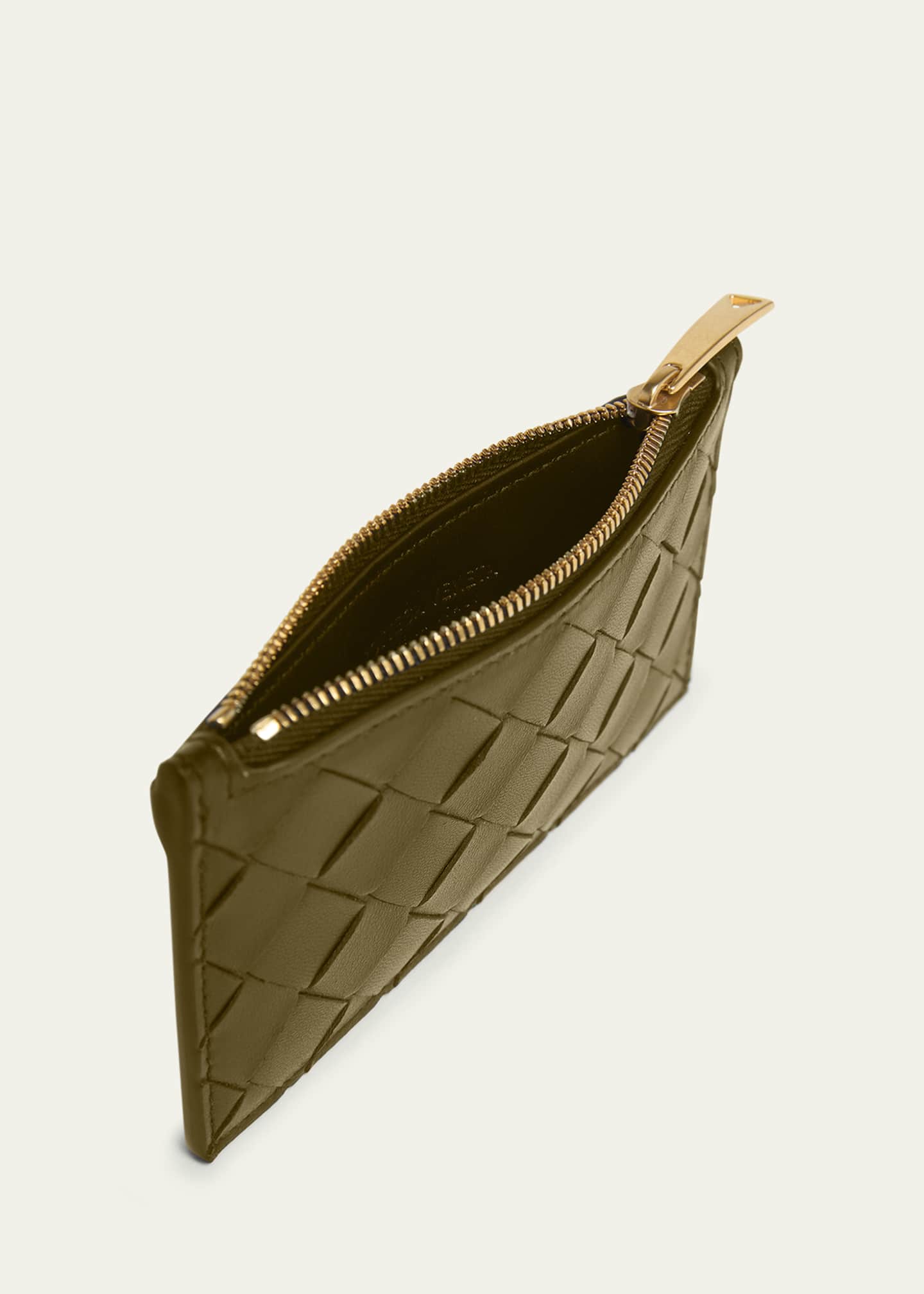 Bottega Veneta Zip Leather Card Case Image 4 of 4