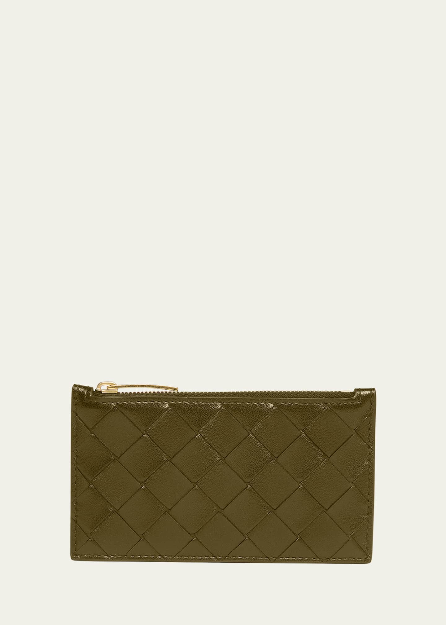 Bottega Veneta Zip Leather Card Case Image 1 of 4