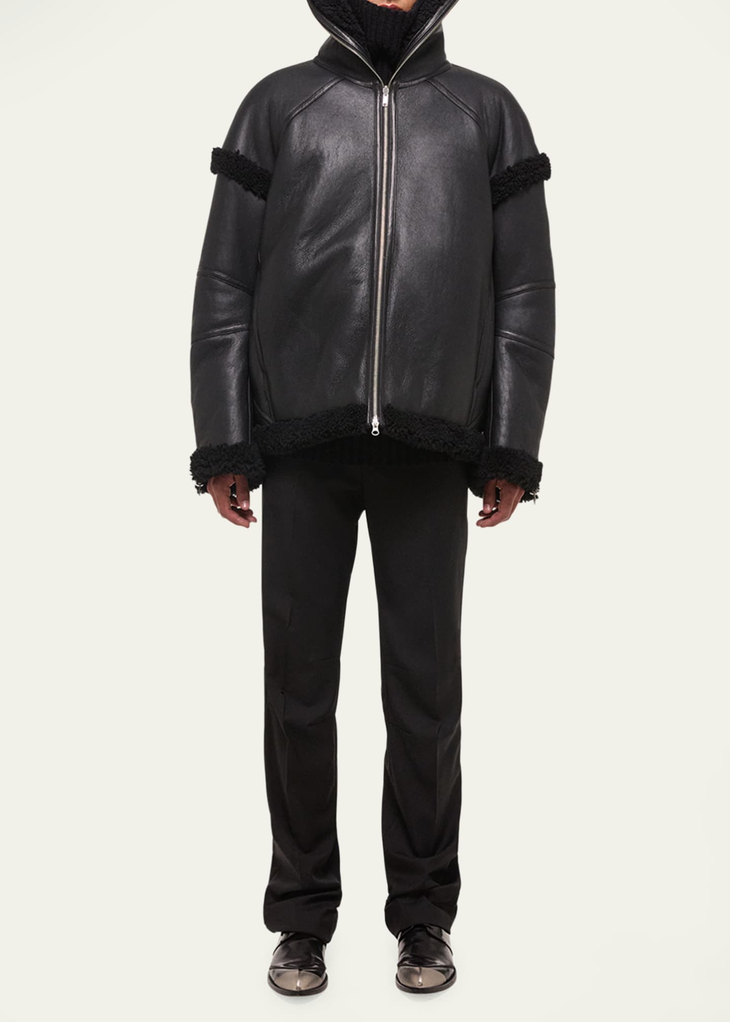 Helmut Lang Men s Apex Shearling Jacket Bergdorf Goodman
