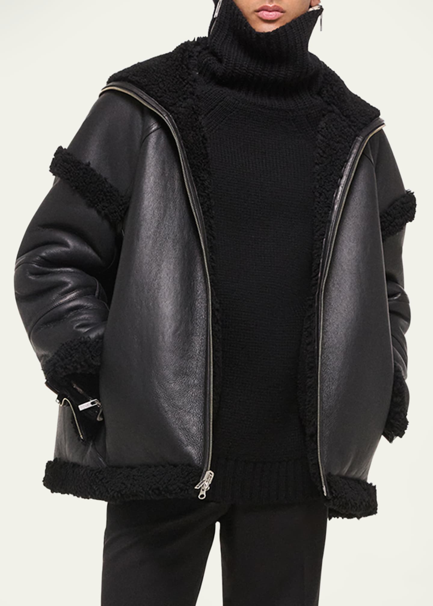 Helmut Lang Men s Apex Shearling Jacket Bergdorf Goodman