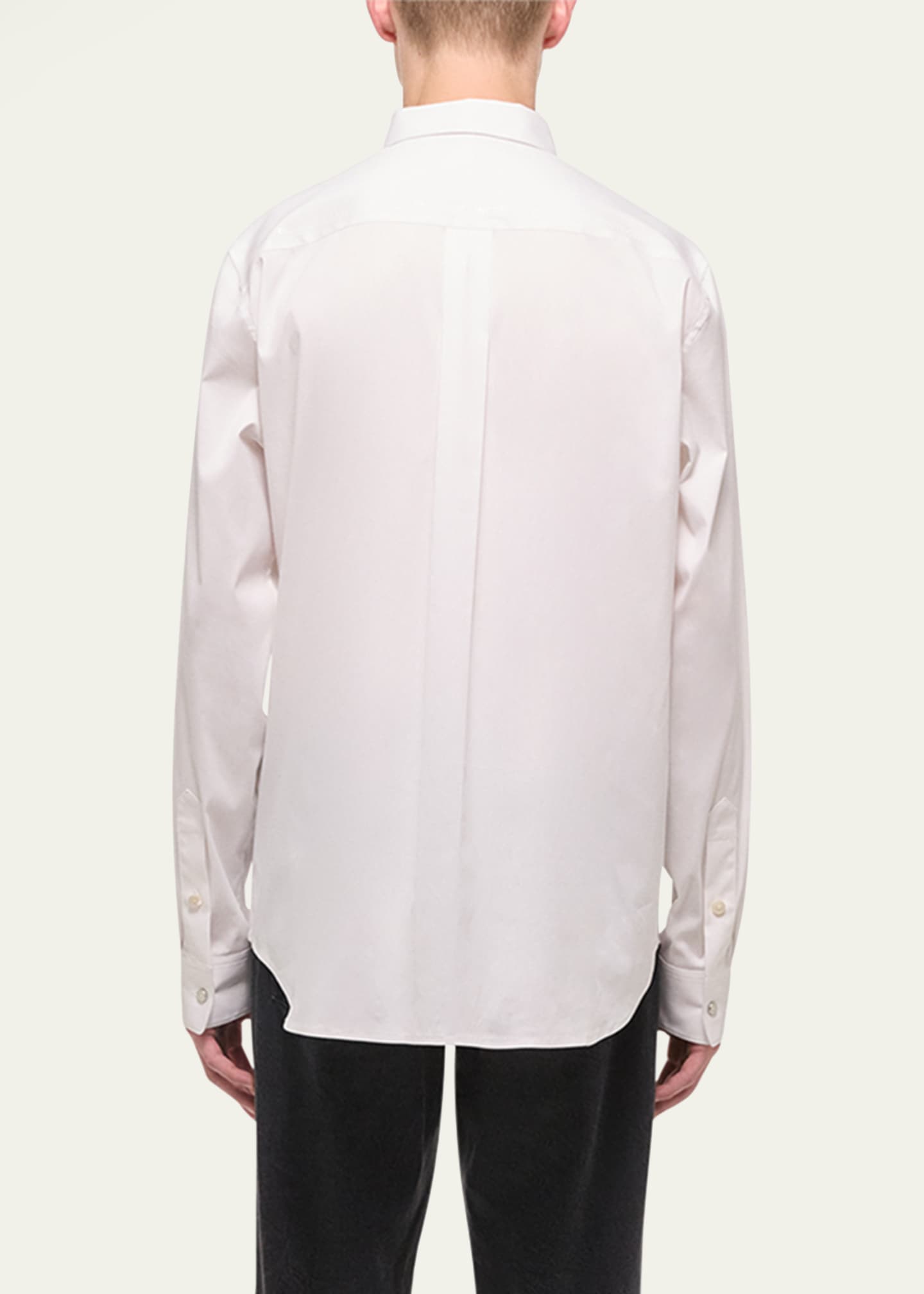 Helmut Lang Men's Solid Sport Shirt Image 3 of 5