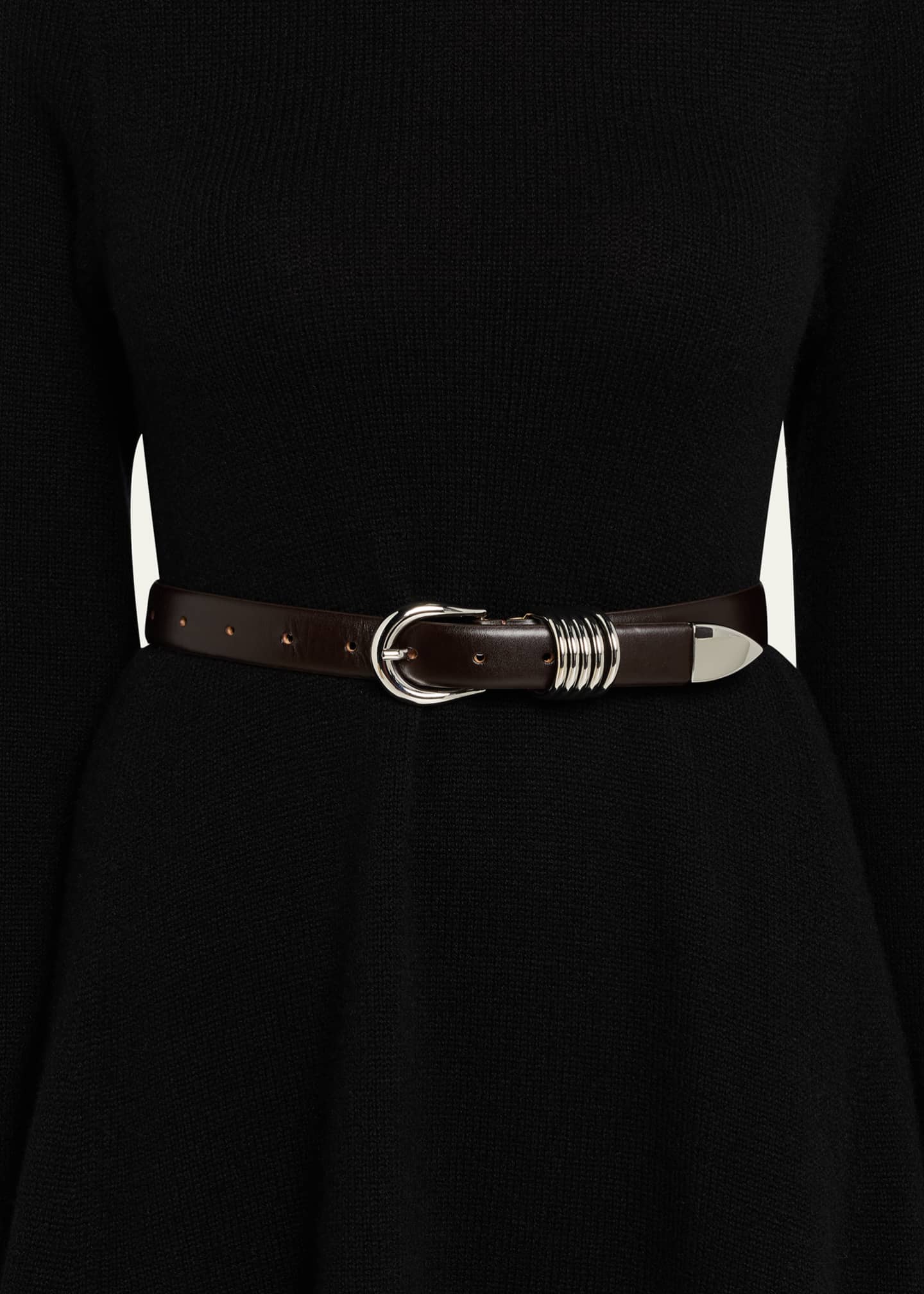 Dehanche Hollyhock Leather Belt - Bergdorf Goodman