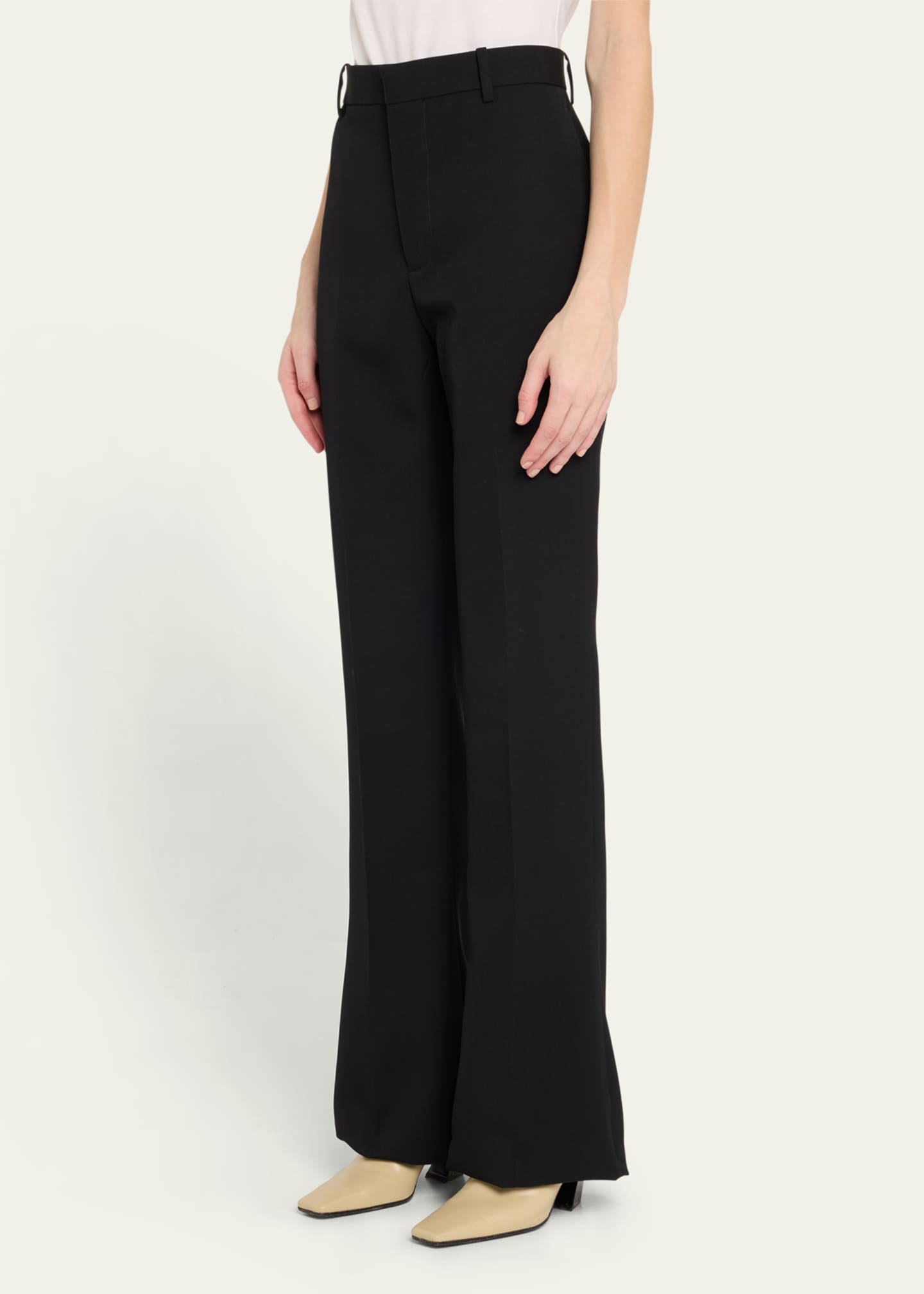 パンツ BOTTEGA VENETA WOOL FLARE TROUSERS Bottega Veneta Wool Twill Flare Trousers - Bergdorf Goodman