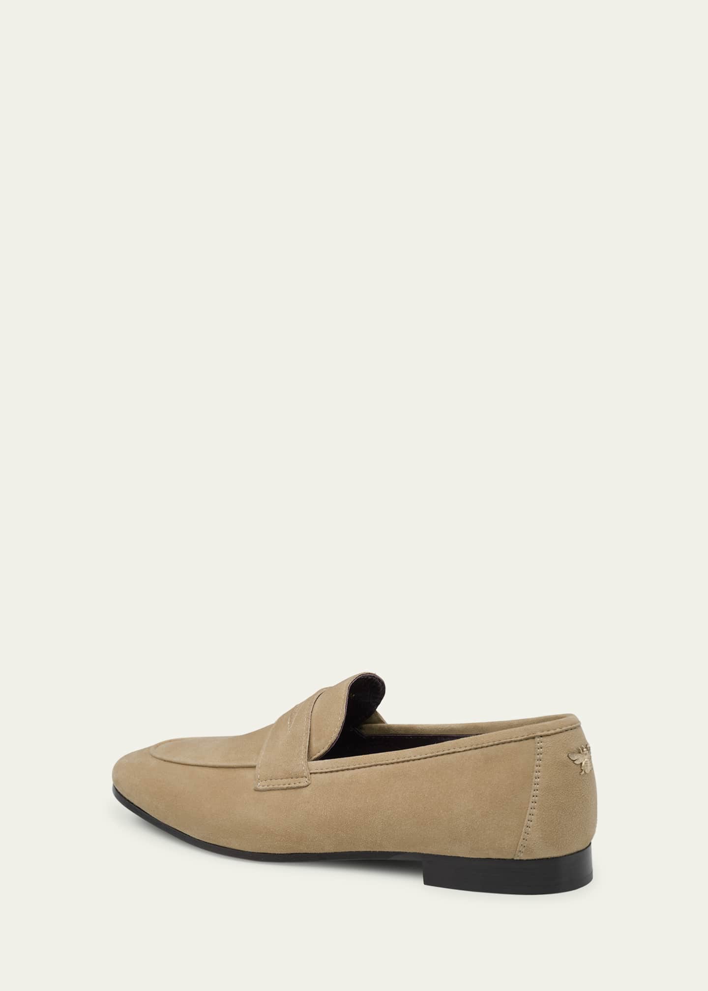 Flaneur Suede Penny Loafers