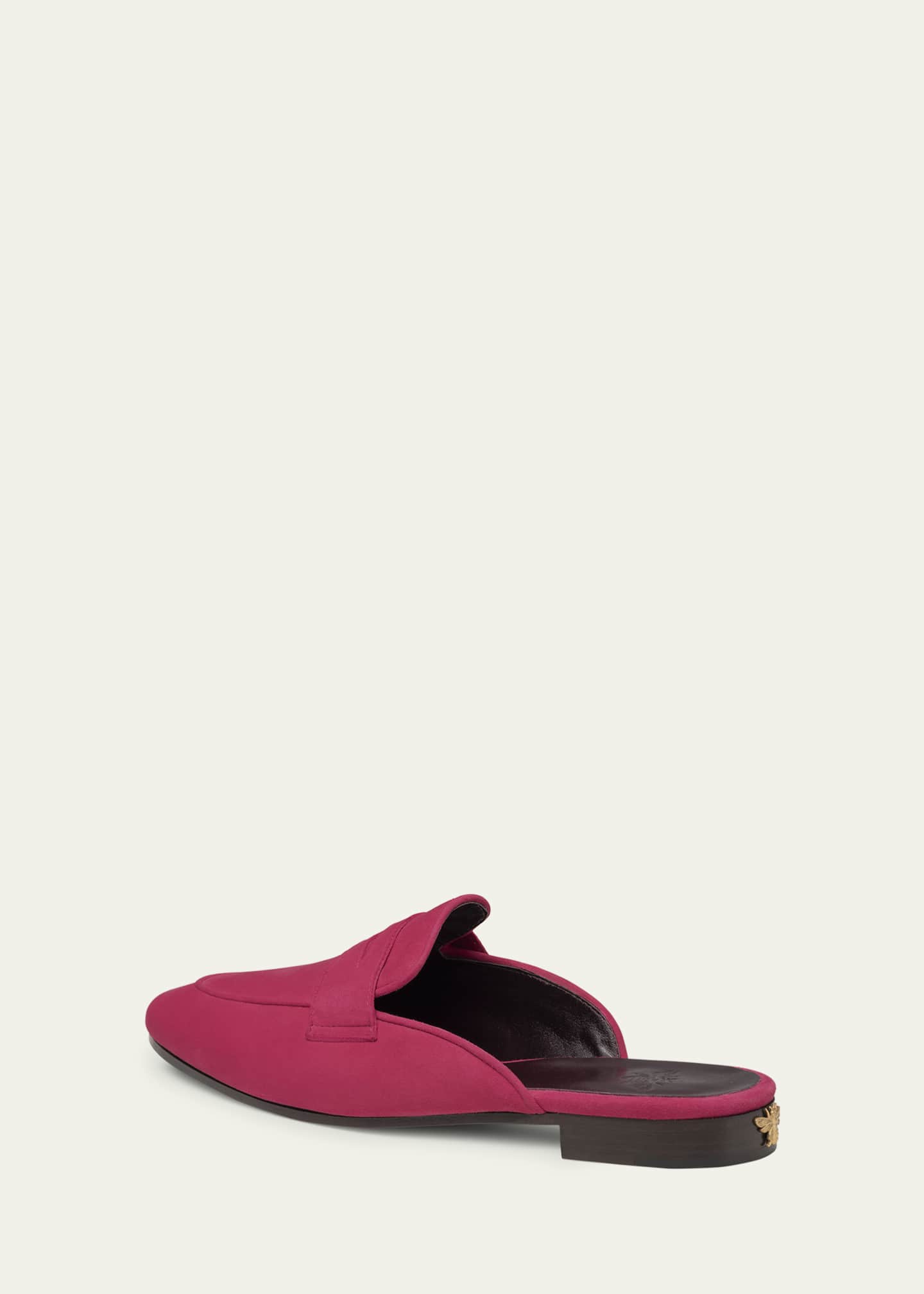 Dalhia Suede Loafer Mules - Thumbnail 2