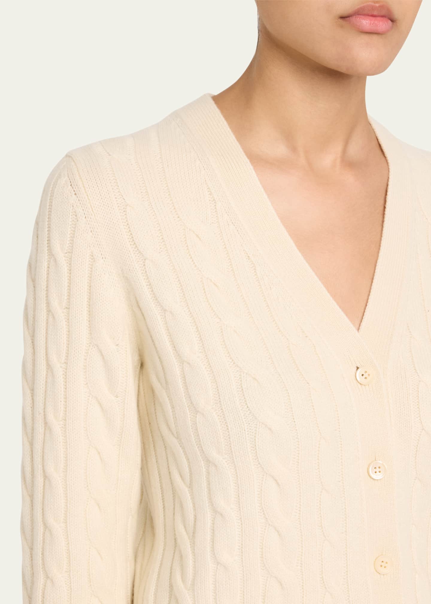 Loro Piana Jubilee Cable Baby Cashmere Cardigan Image 5 of 5