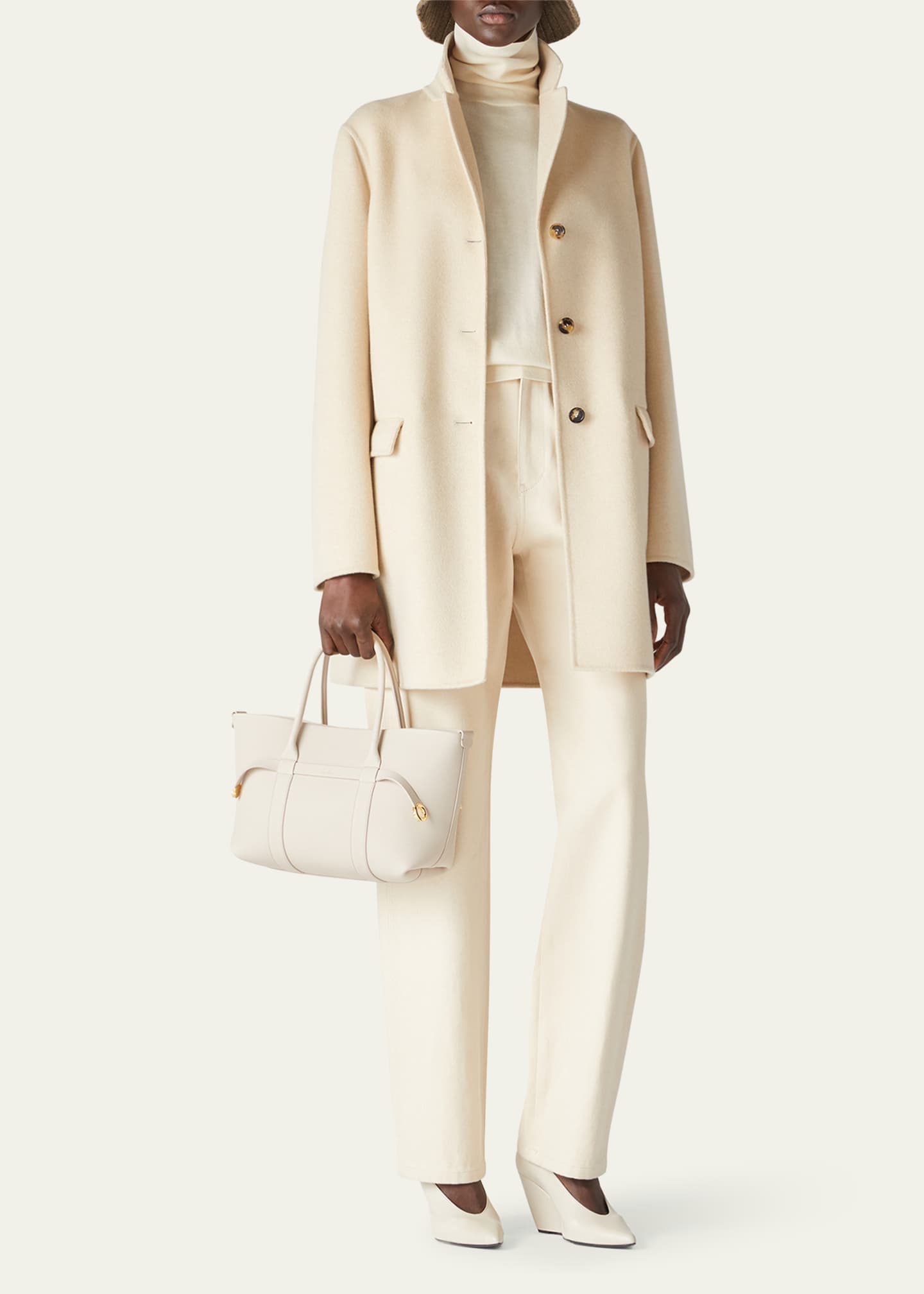 Loro Piana Jubilee GG 18 Light Turtleneck Cashmere Sweater Image 2 of 5