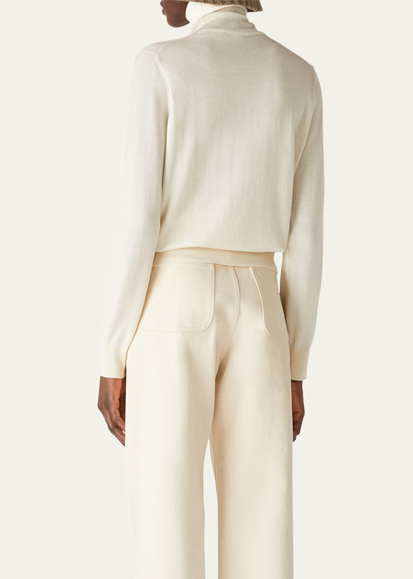 Loro Piana Jubilee GG 18 Light Turtleneck Cashmere Sweater Image 3 of 5