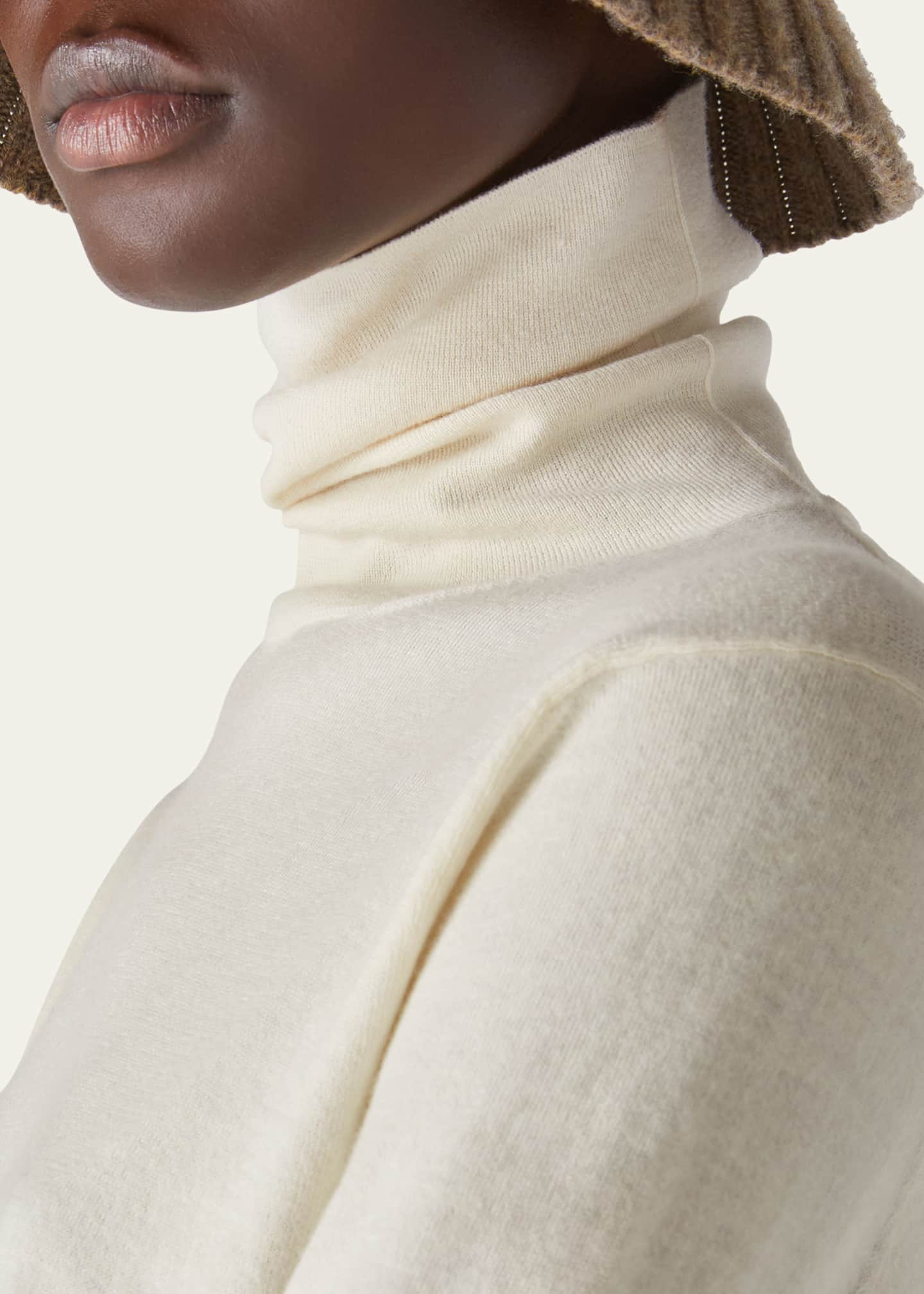 Loro Piana Jubilee GG 18 Light Turtleneck Cashmere Sweater Image 5 of 5