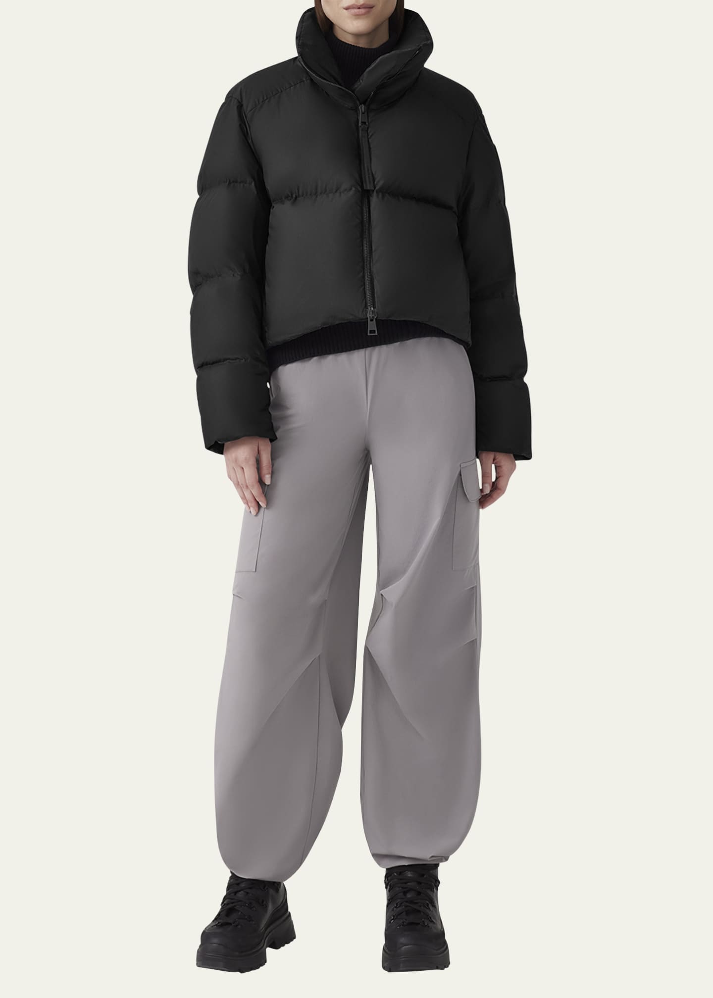 Canada Goose Garnet Cropped Puffer Image 2 of 5
