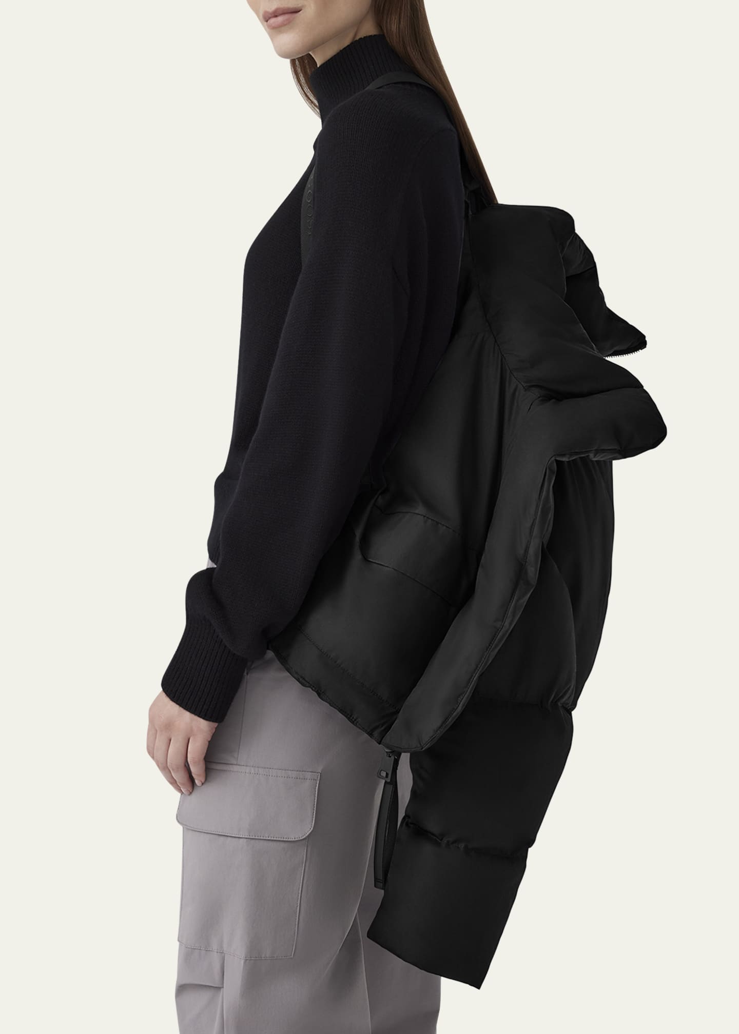 Canada Goose Garnet Cropped Puffer Image 3 of 5