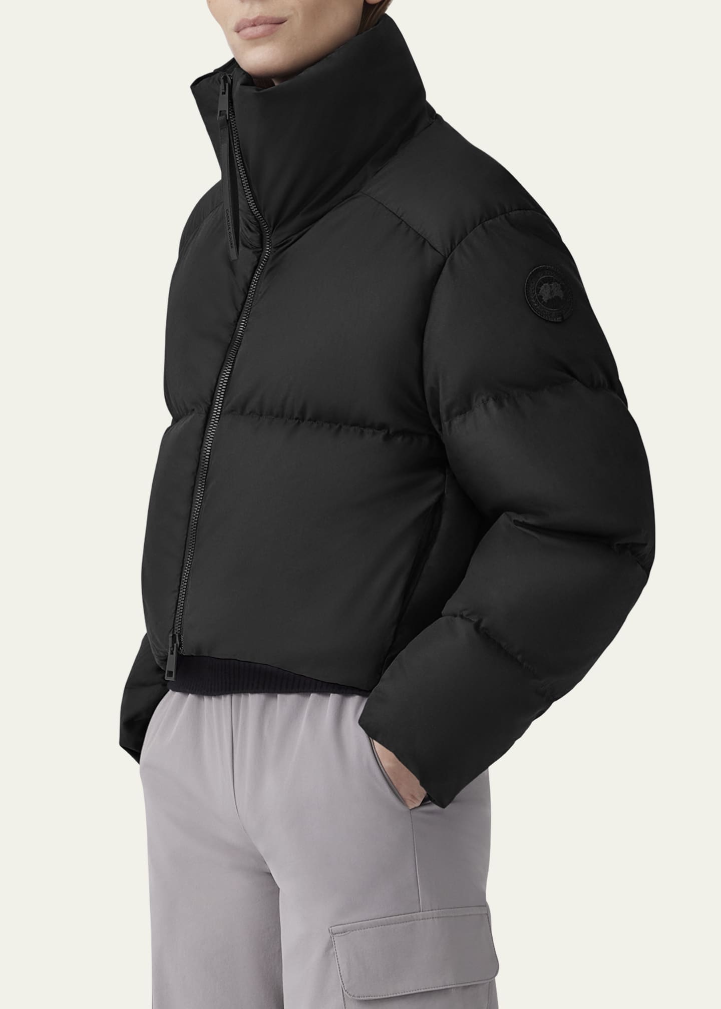 Canada Goose Garnet Cropped Puffer Image 4 of 5