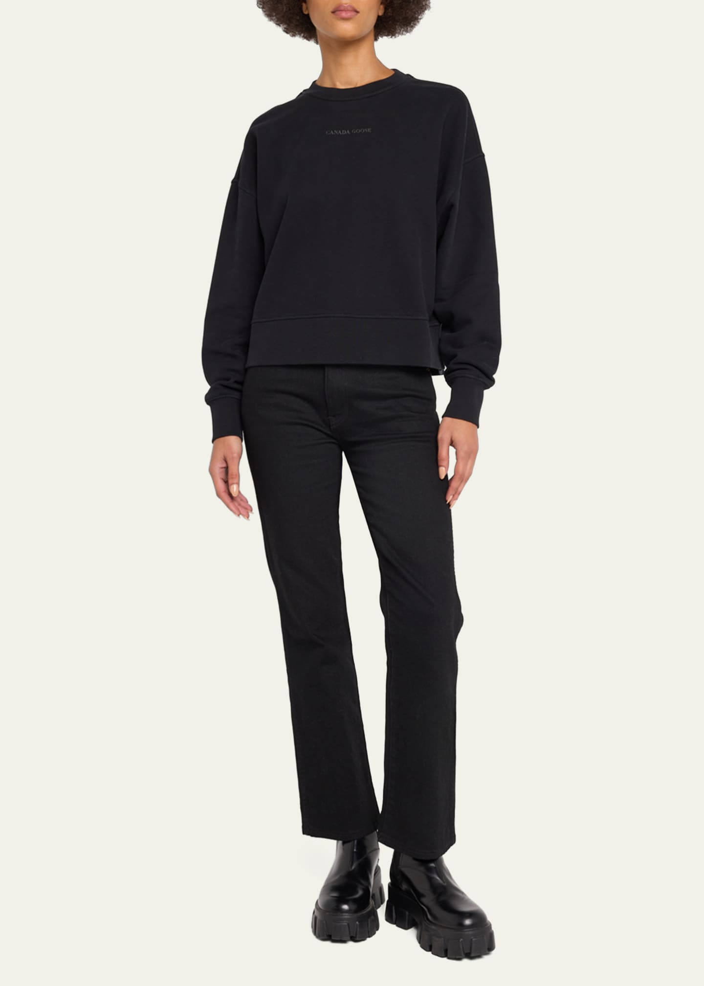 Canada Goose Muskoka Relaxed Logo Crewneck Bergdorf Goodman