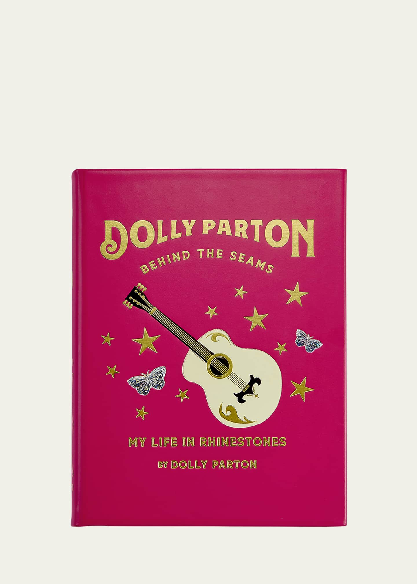 Graphic Image "Behind the Seams: My Life in Rhinestones" Leather-Bound Book by Dolly Parton, Personalized Image 1 of 4