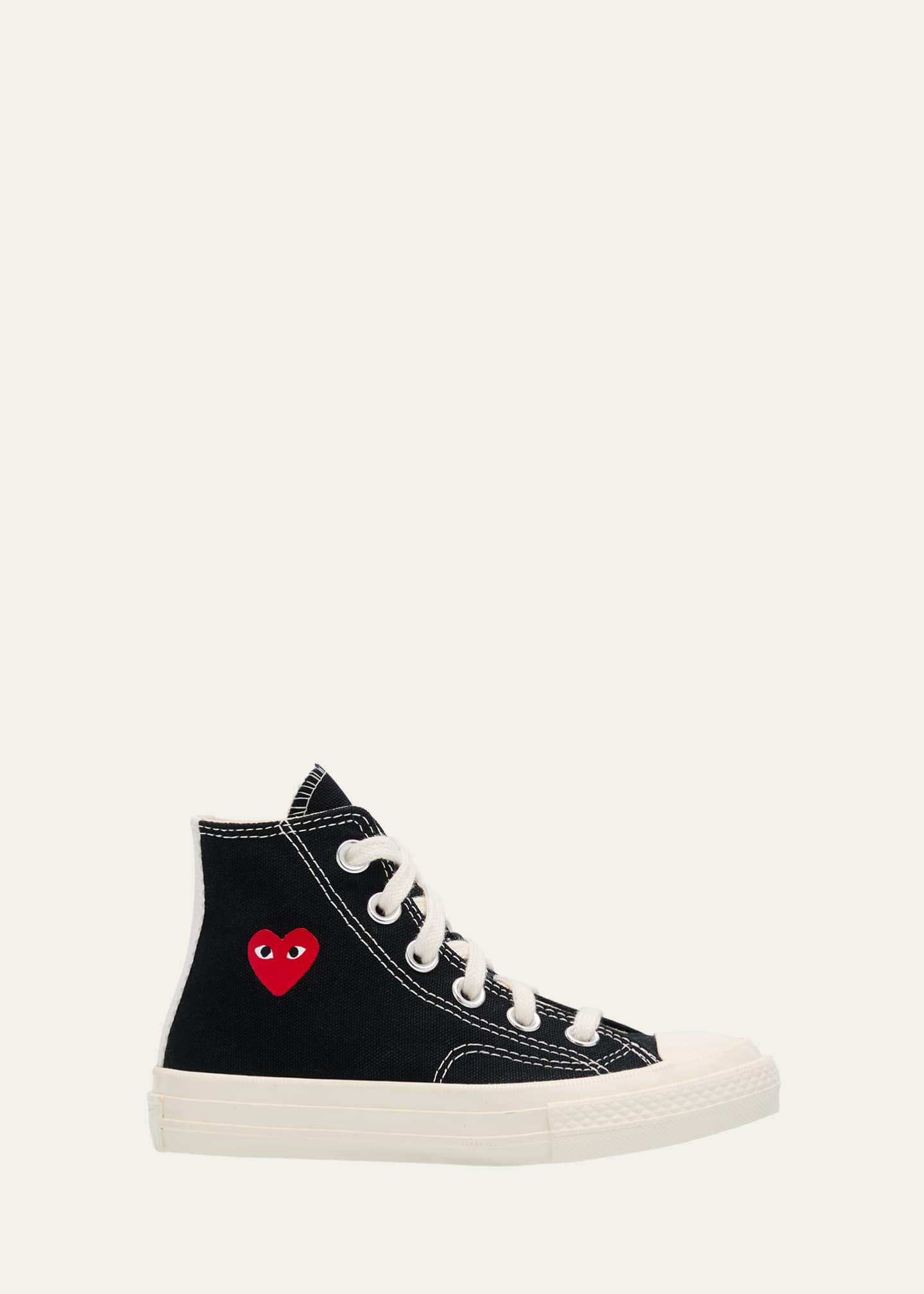 Comme des Garcons x PLAY High Top Sneakers W/ Red Heart