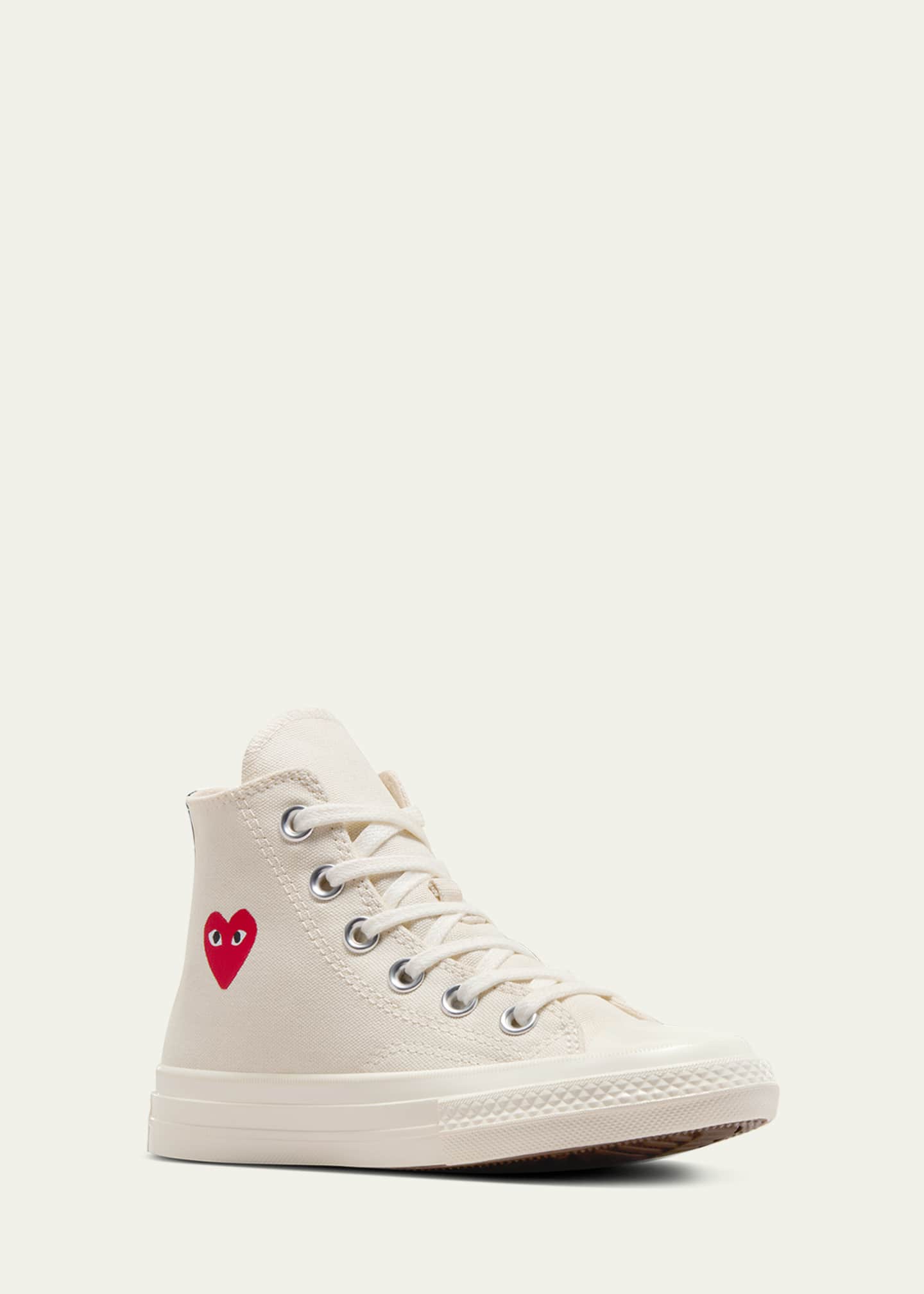Comme des Garcons x PLAY High Top Sneakers W/ Red Heart, Toddlers/Kids Image 2 of 6