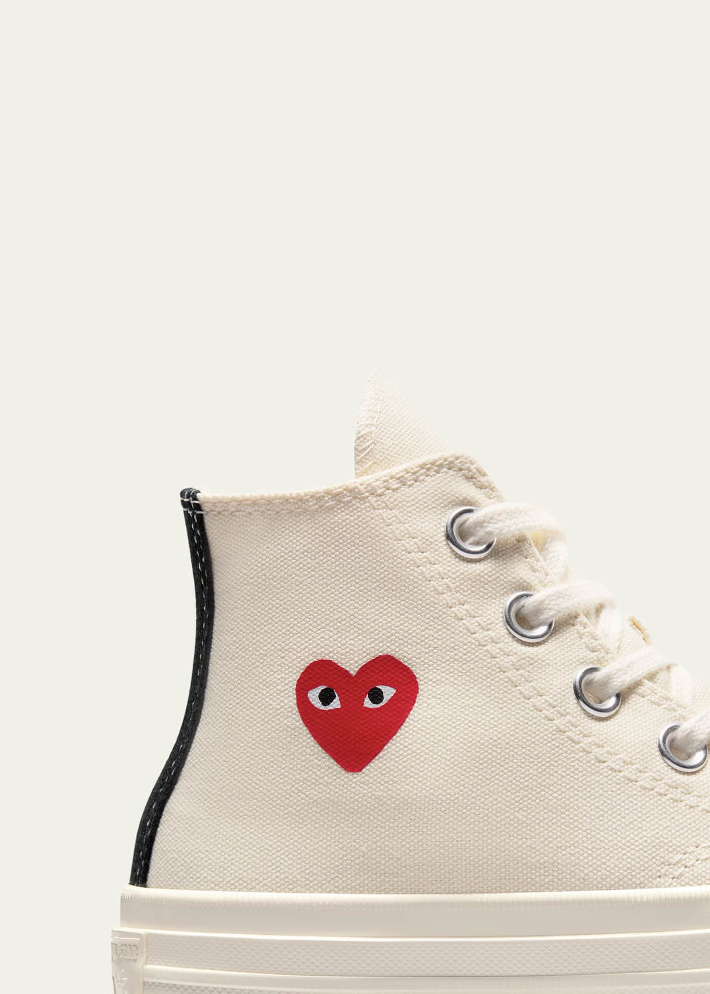 Comme des Garcons x PLAY High Top Sneakers W/ Red Heart, Toddlers/Kids Image 3 of 6