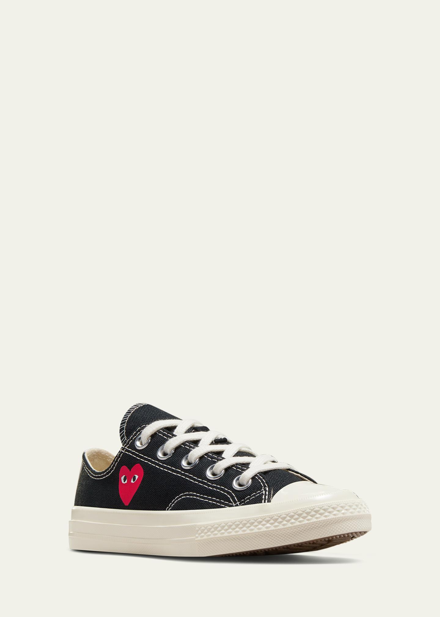 Comme des Garcons x PLAY Low Top Sneakers W/ Red Heart, Toddlers