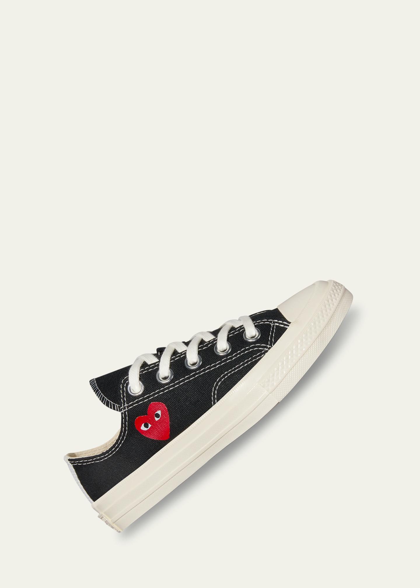 Comme des Garcons x PLAY Low Top Sneakers W/ Red Heart, Toddlers