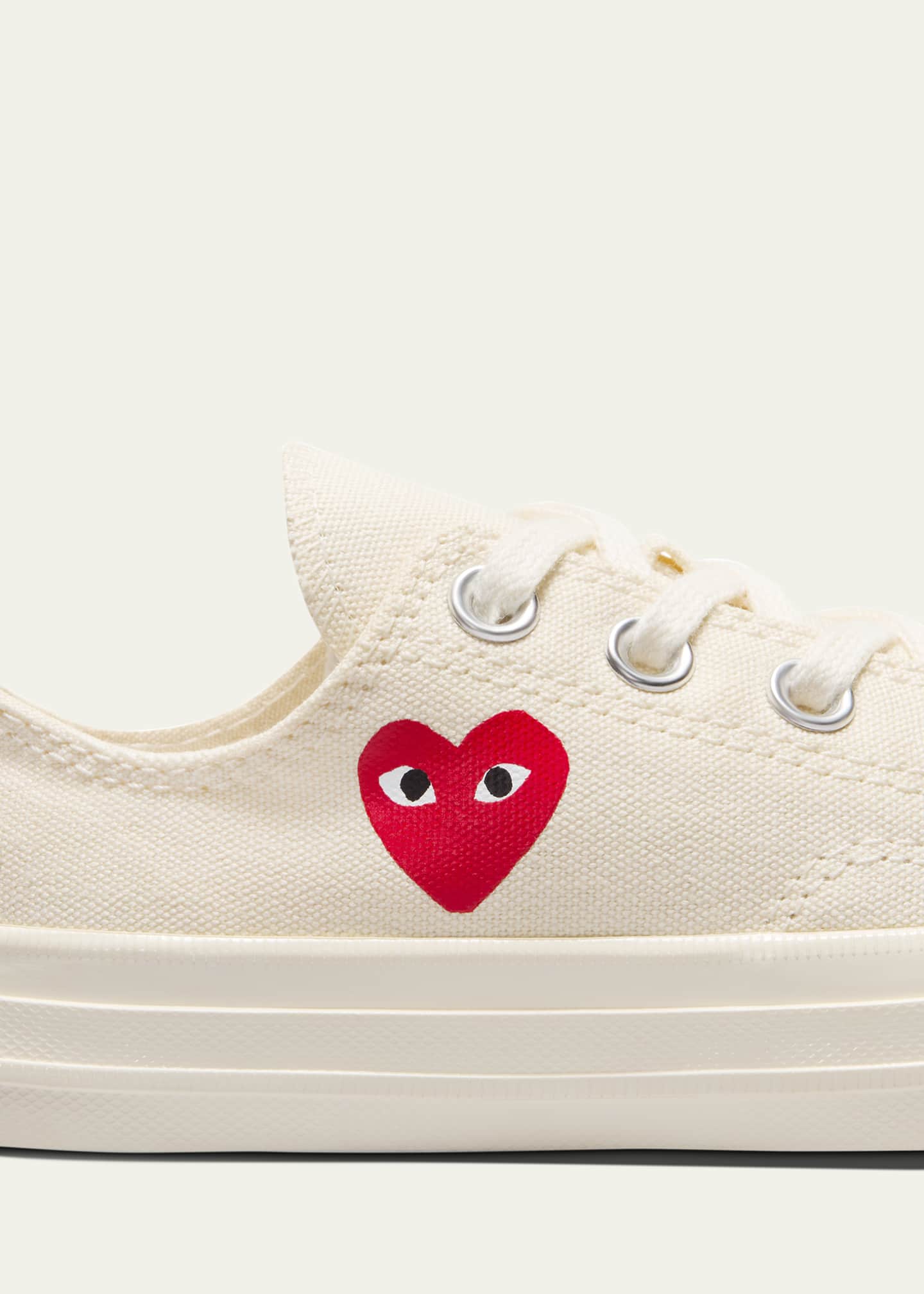 Comme des Garcons x PLAY Low Top Sneakers W/ Red Heart, Toddlers/Kids Image 3 of 4