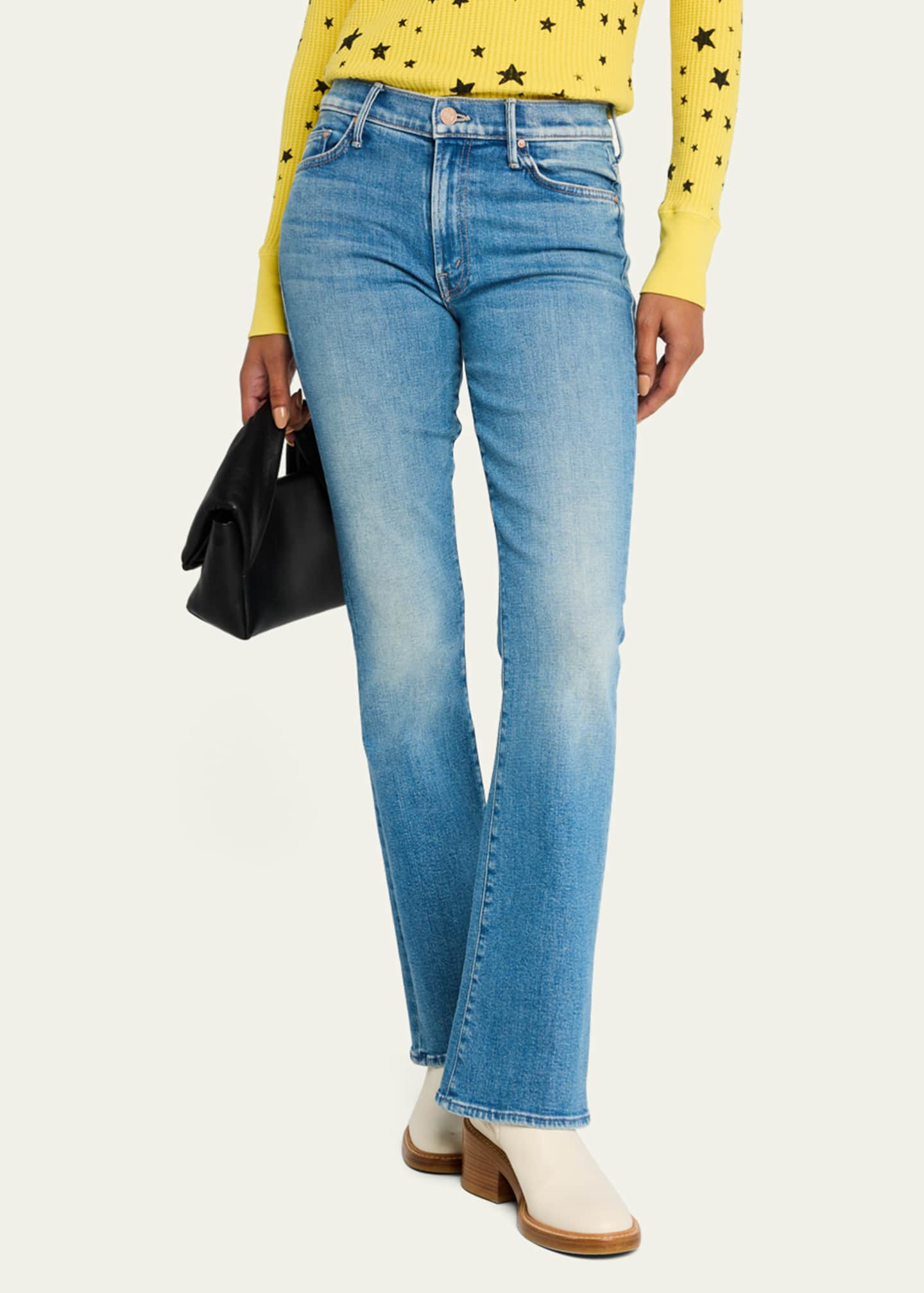 MOTHER Lil' Outsider Sneak Jeans Image 4 of 5