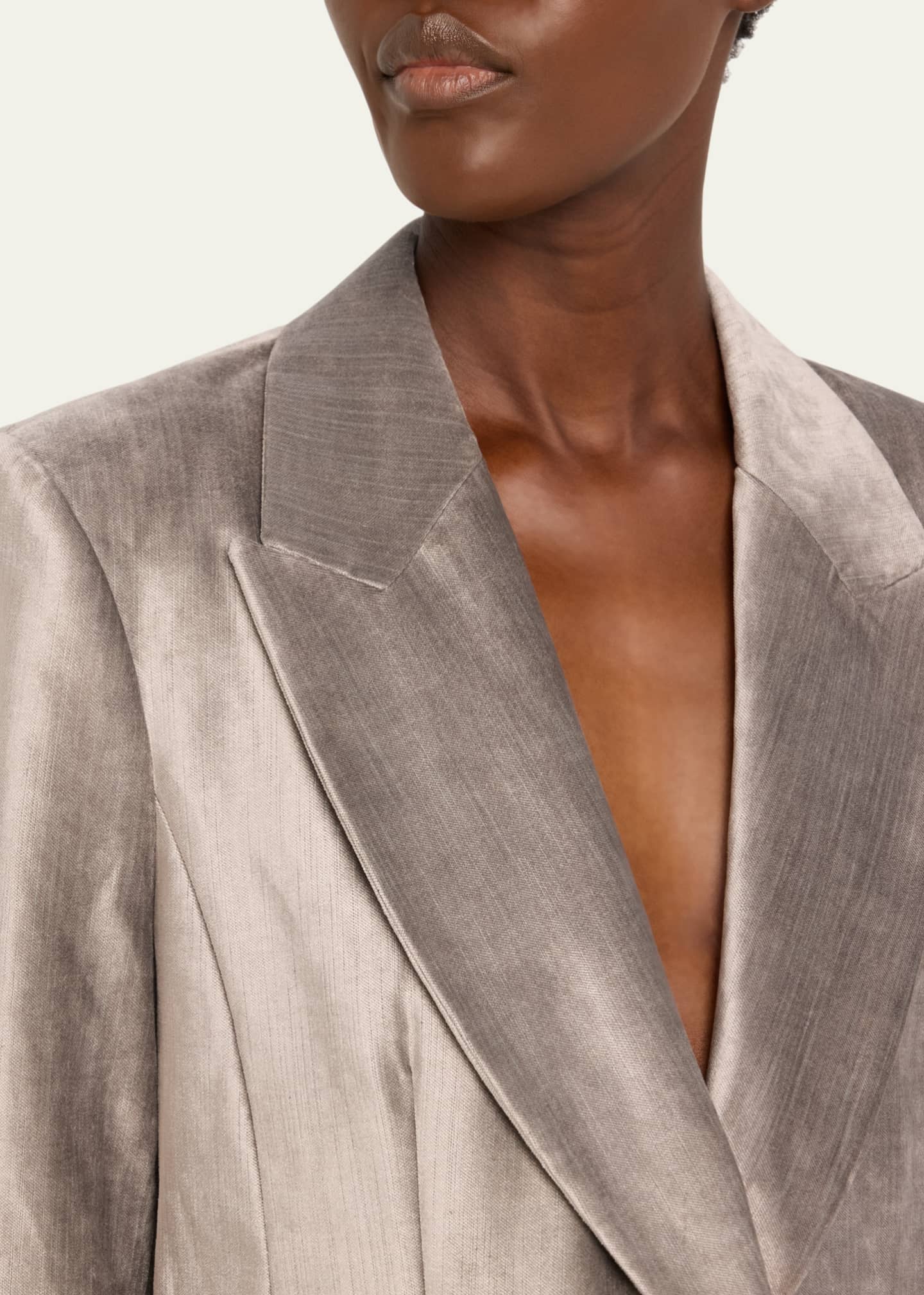 Brunello Cucinelli Sleek Velvet Suit Jacket Image 5 of 5