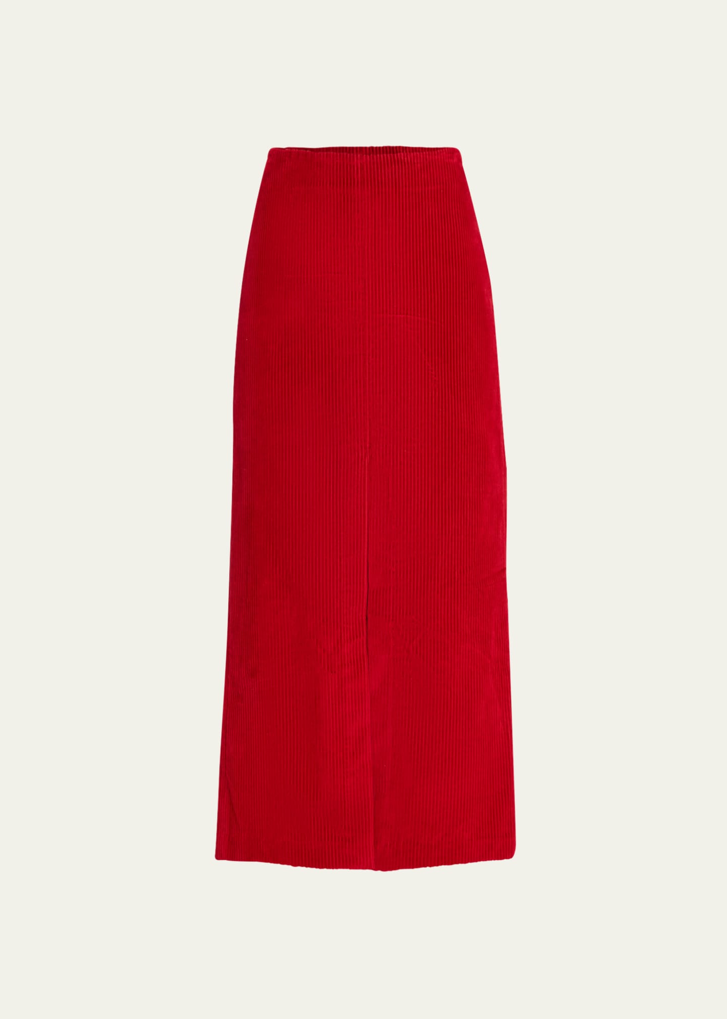 Brunello Cucinelli Corduroy Column Midi Skirt Image 1 of 5