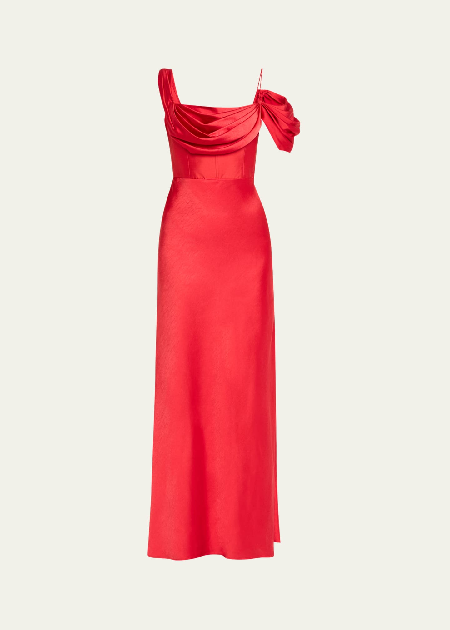 Rachel Gilbert Sawyer Draped One-Shoulder Gown Image 1 of 5