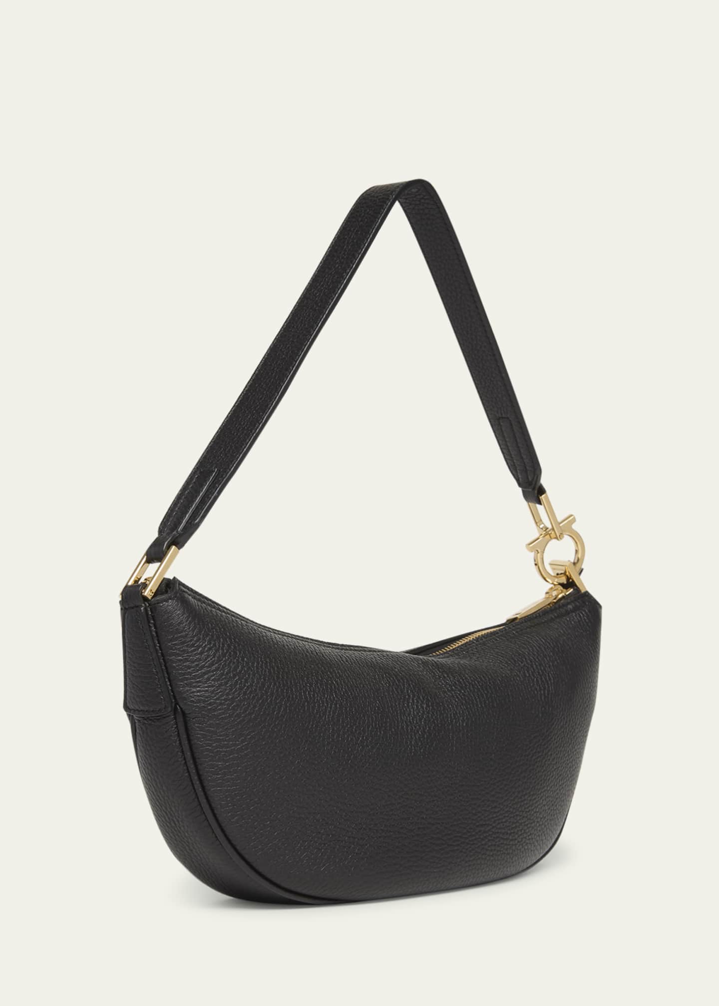 バッグ・カバンその他 SALVATORE FERRAGAMO SMILE SMALL HOBO BAG IN GRAINY LEATHER FERRAGAMO Hobo Smile Shoulder Bag | Shopbop