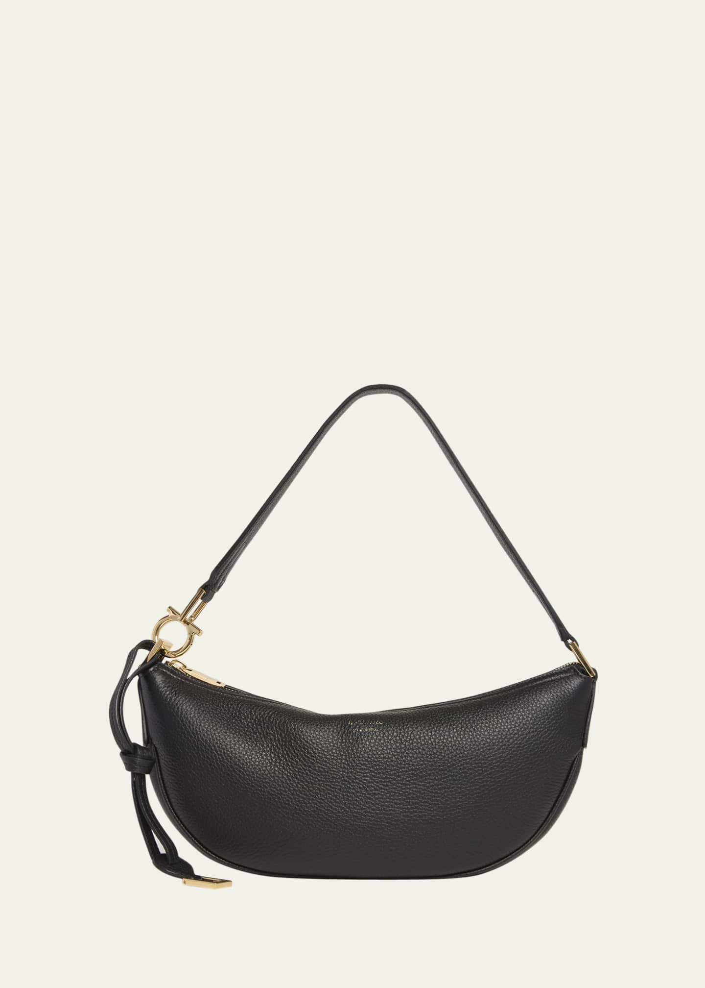 バッグ・カバンその他 SALVATORE FERRAGAMO SMILE SMALL HOBO BAG IN GRAINY LEATHER Ferragamo Smile Small Leather Hobo Bag - Bergdorf Goodman