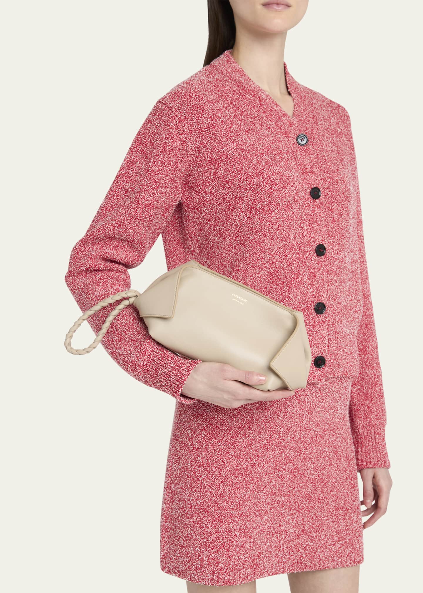Ferragamo The Scarf Leather Wristlet Image 2 of 5