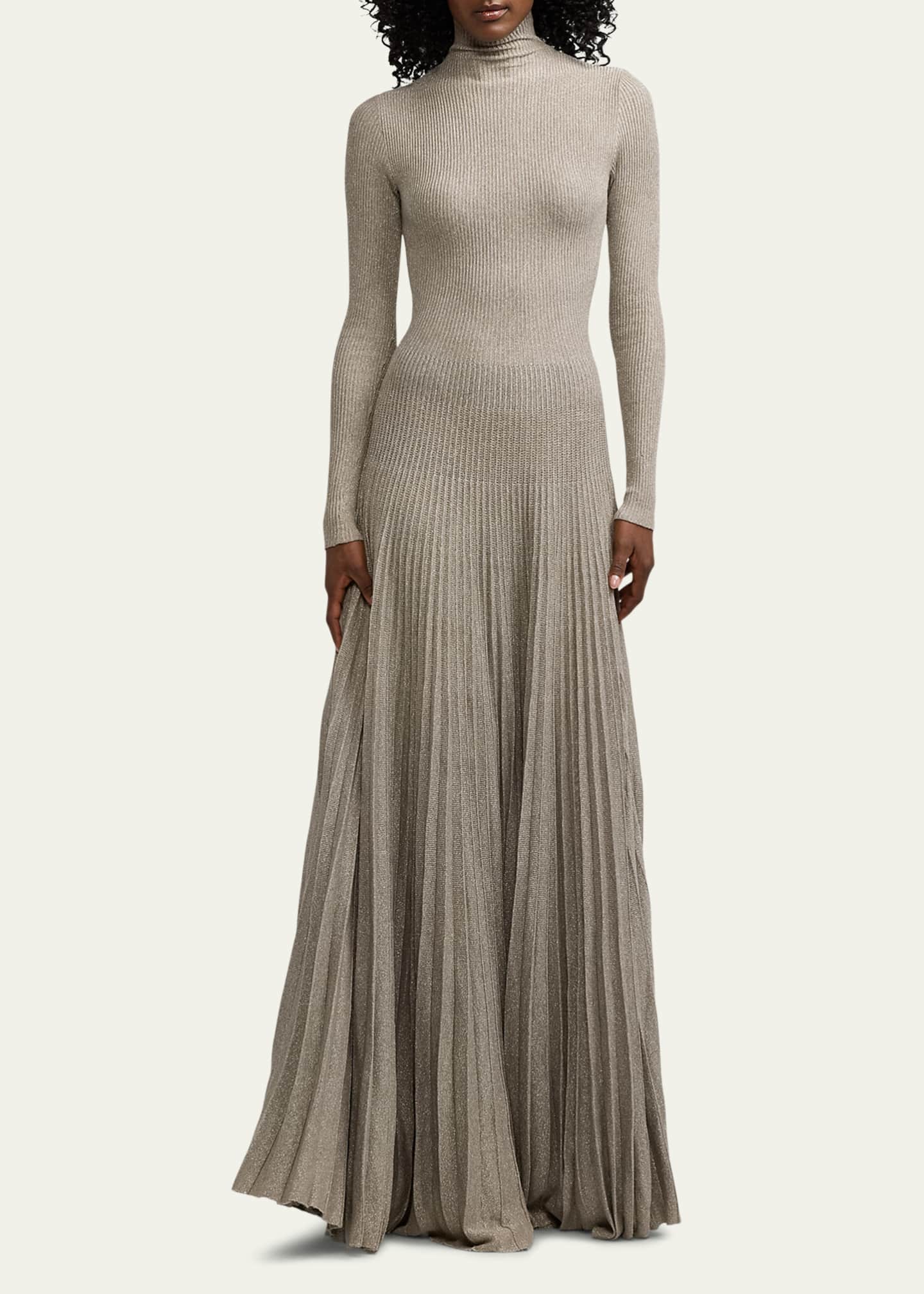 Ralph Lauren Collection Turtleneck Sweater Evening Dress Bergdorf Goodman