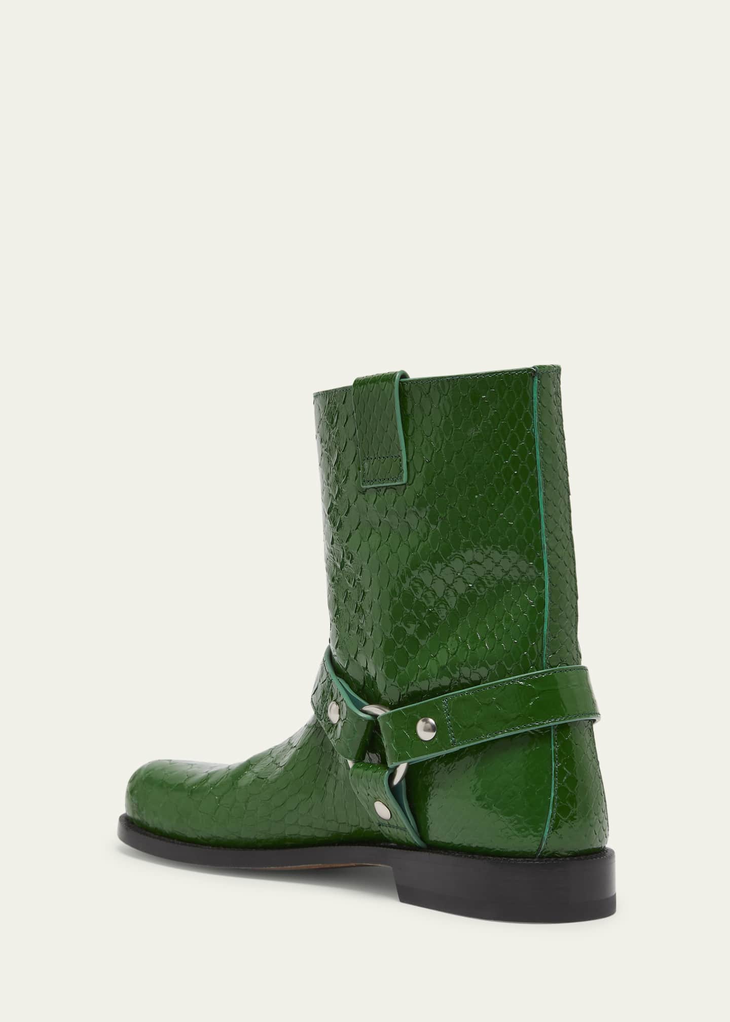 Loewe Campo Python Harness Biker Booties Image 4 of 5