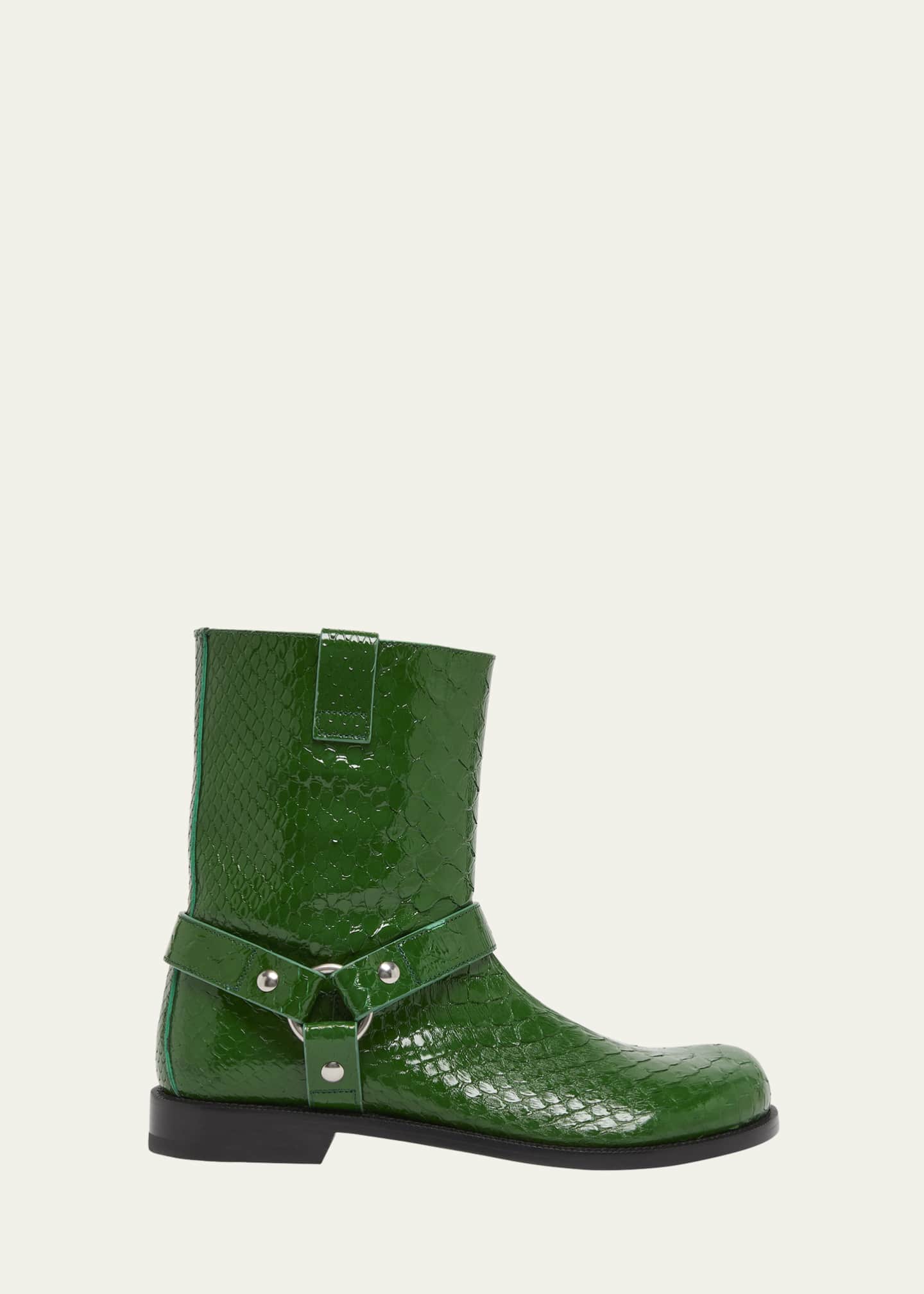 Loewe Campo Python Harness Biker Booties Image 1 of 5