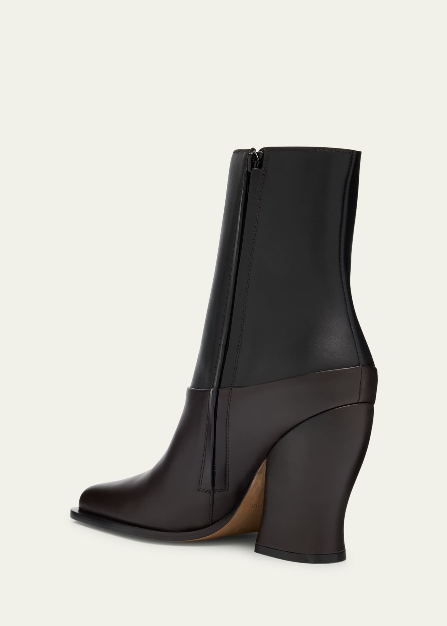 Loewe Onda Bicolor Leather Ankle Booties Image 4 of 6