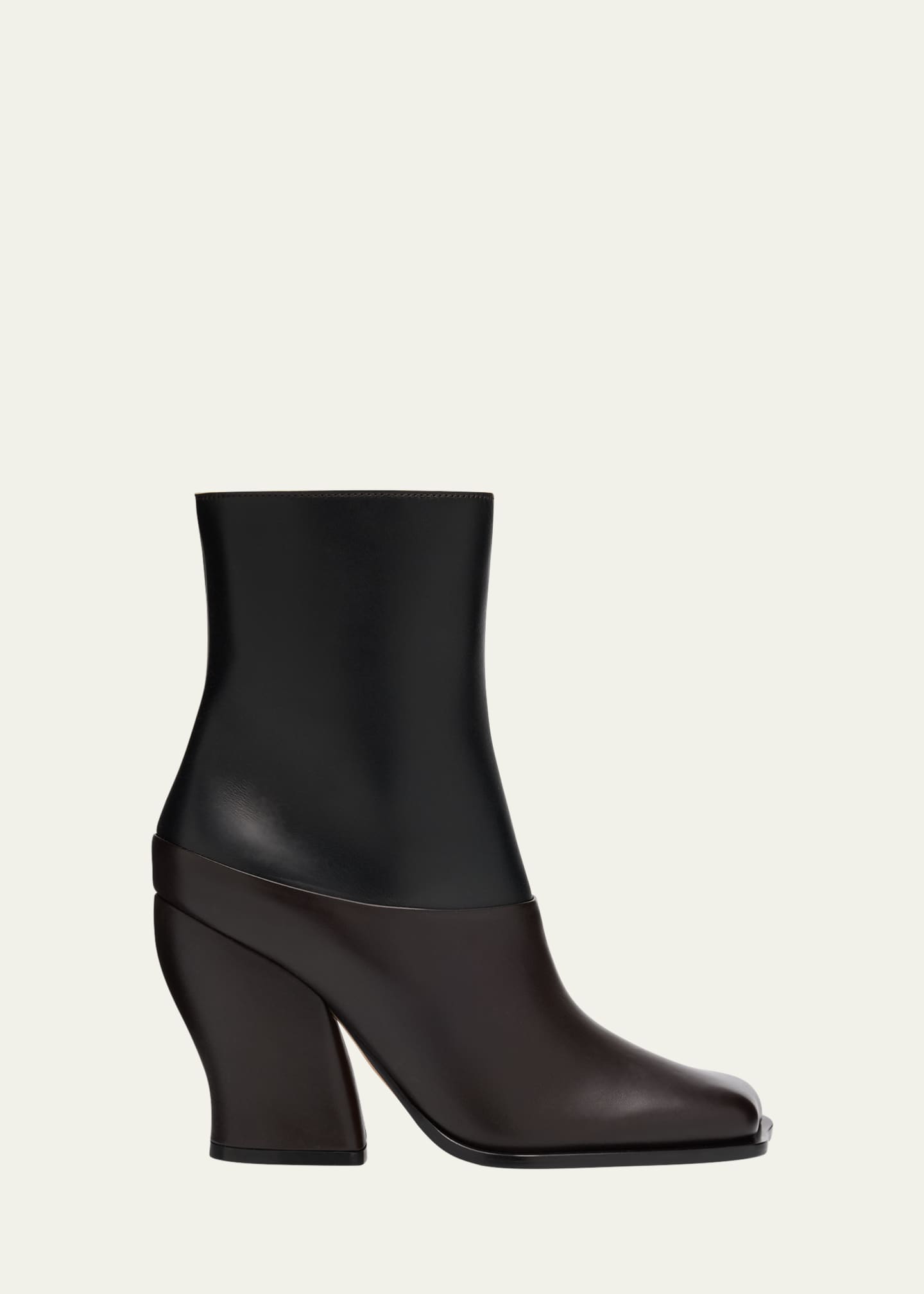 Loewe Onda Bicolor Leather Ankle Booties Image 1 of 6