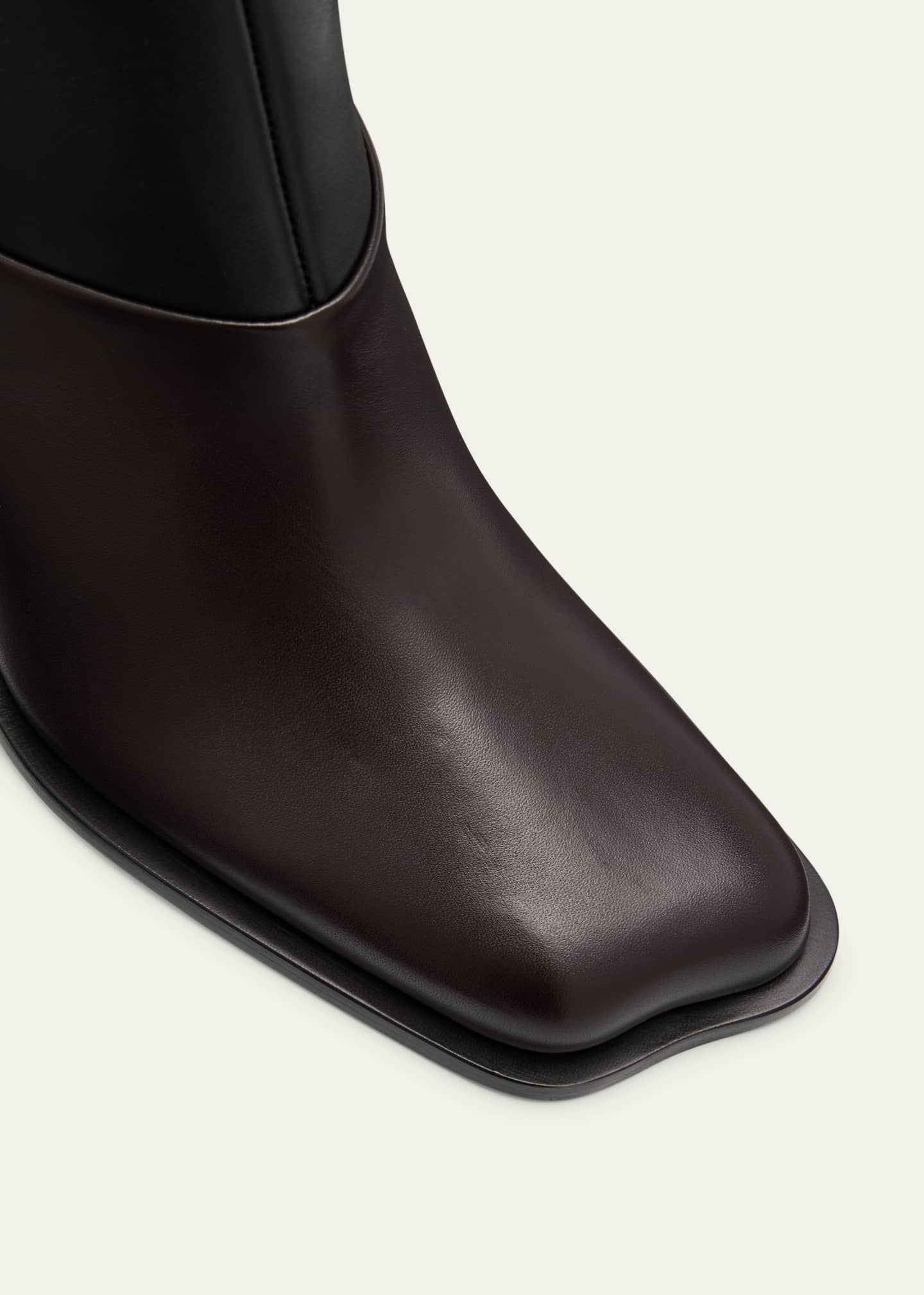 Loewe Onda Bicolor Leather Ankle Booties Image 5 of 6