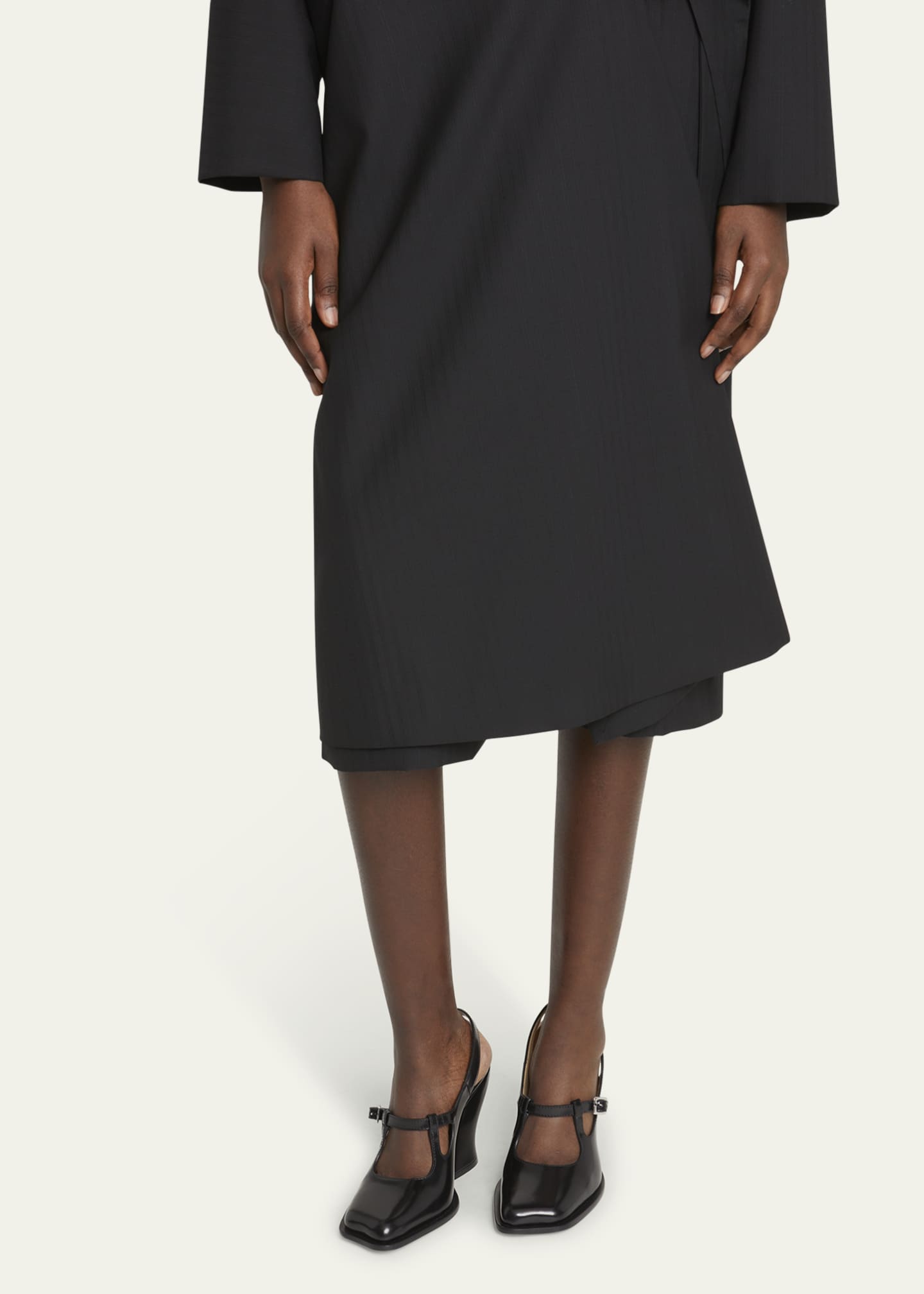 Loewe Onda Leather Mary Jane Slingback Pumps Image 2 of 5