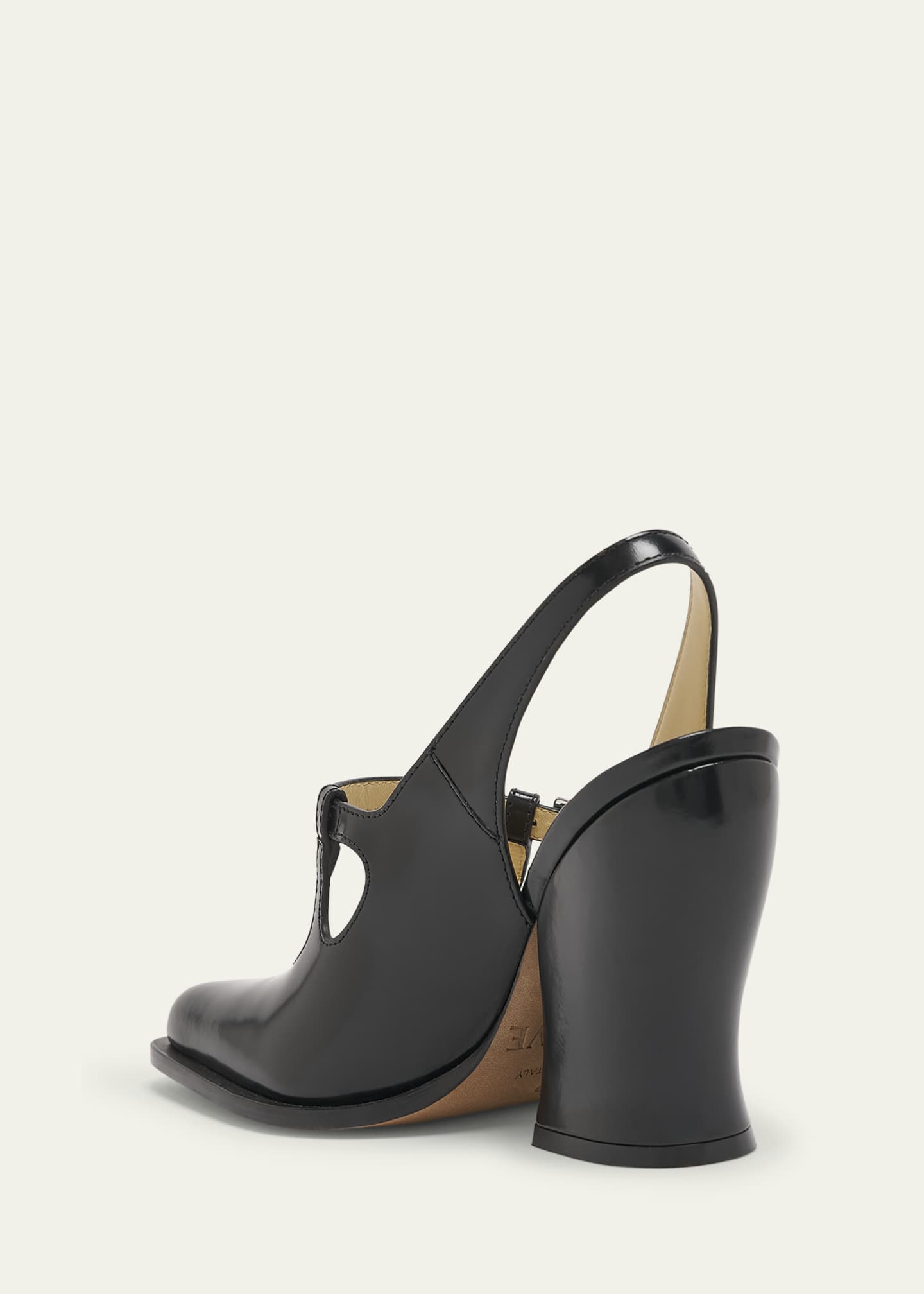 Loewe Onda Leather Mary Jane Slingback Pumps Image 4 of 5