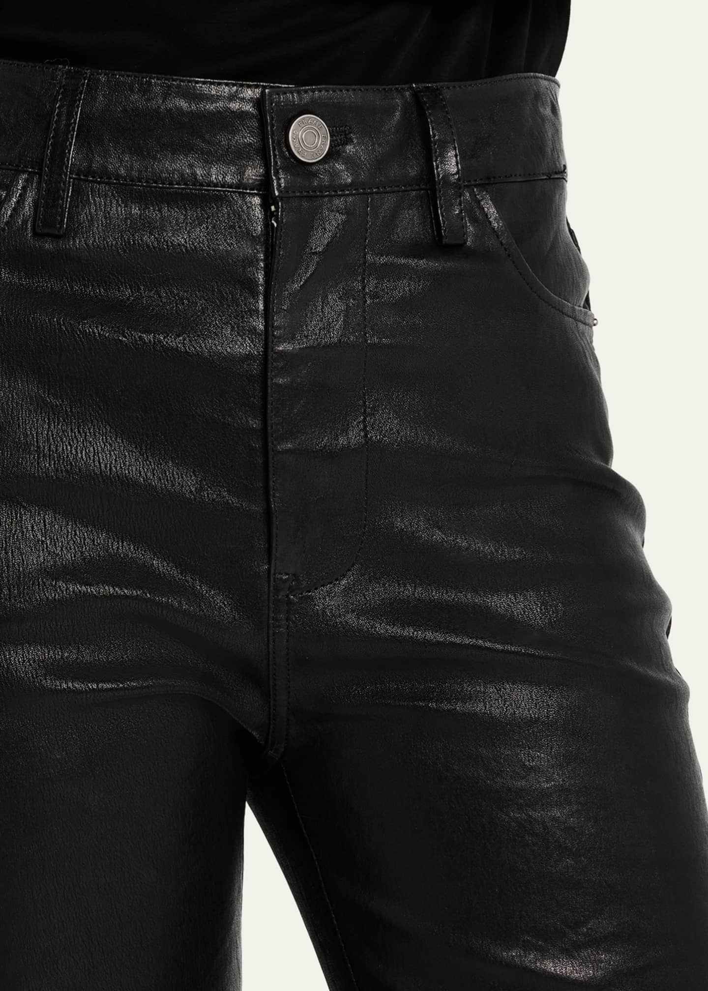 FRAME Le Crop Mini Boot Leather Pants Image 5 of 5
