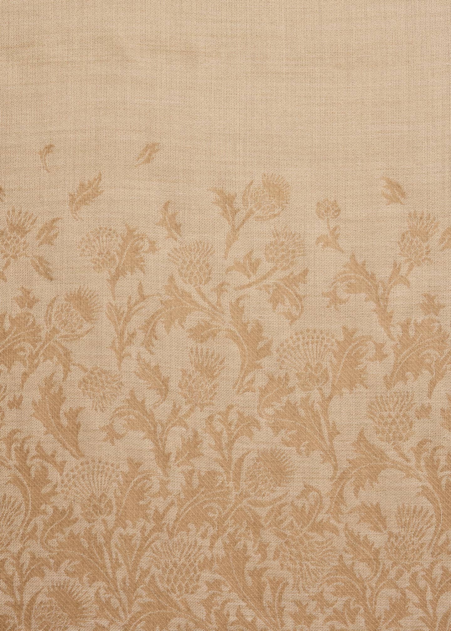 Loro Piana Printed Cashmere-Silk Scarf Image 4 of 4