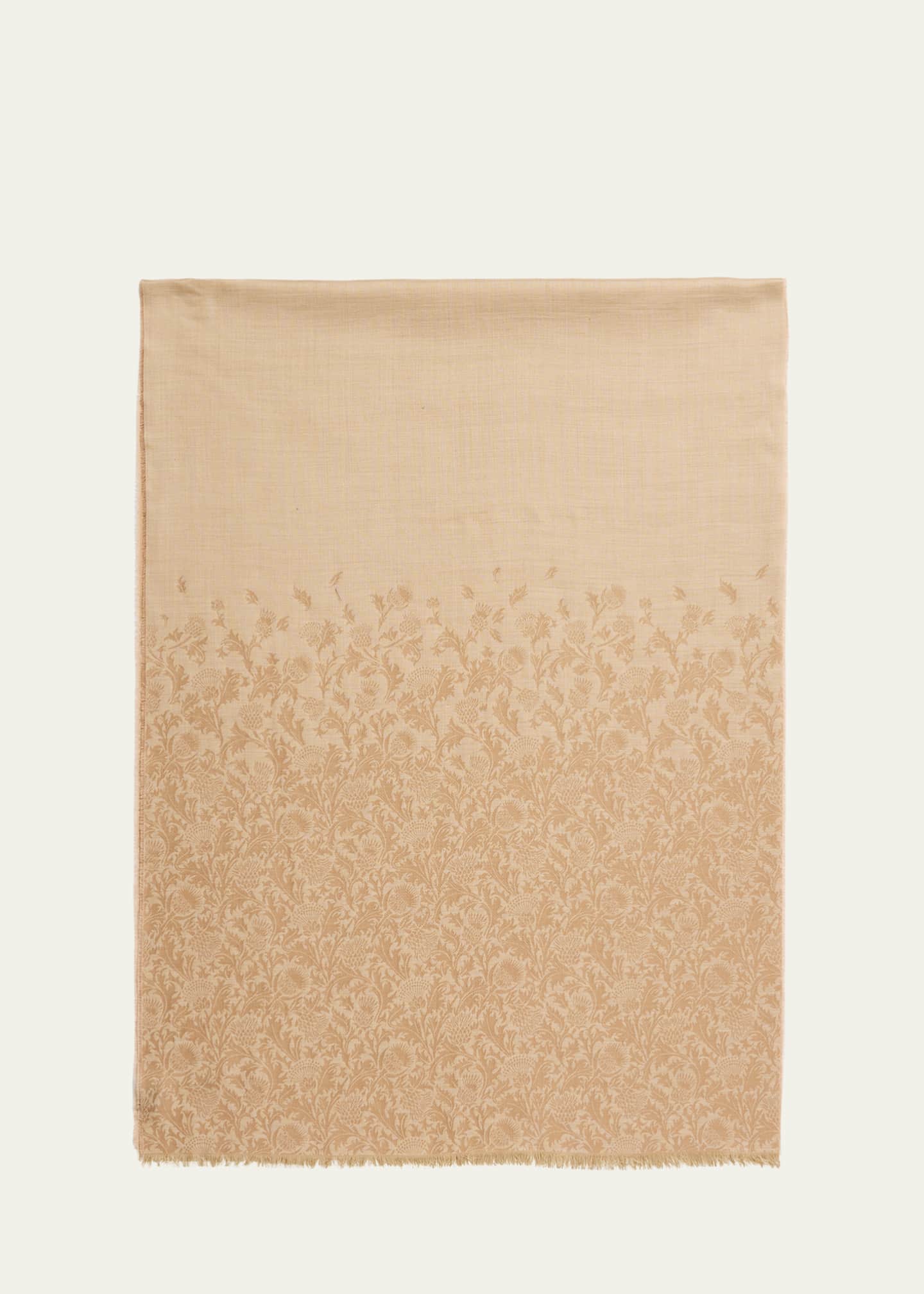 Loro Piana Printed Cashmere-Silk Scarf Image 1 of 4